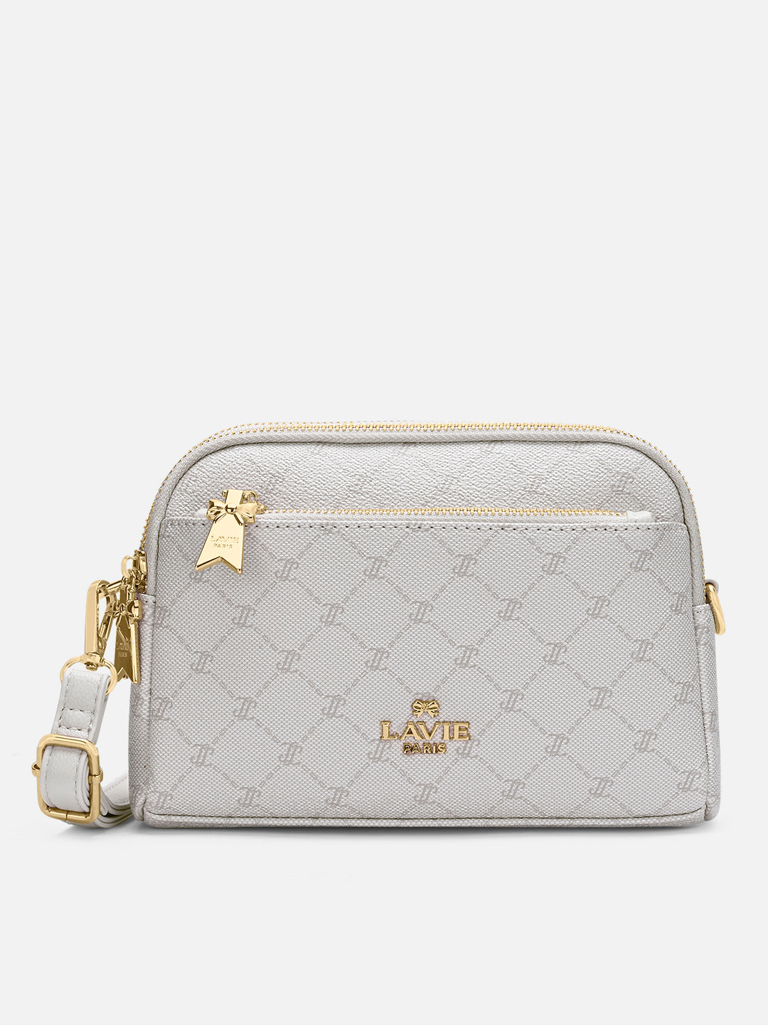 Mono Helen 3 Compartment Medium Sling Bag Ivory