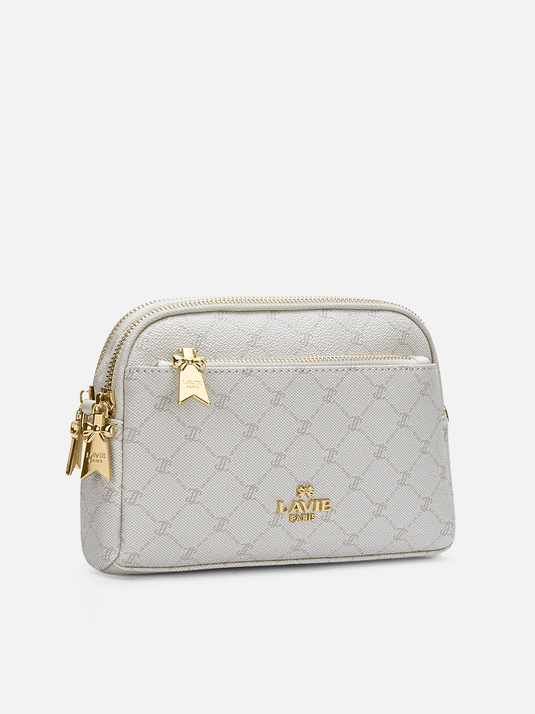 Mono Helen 3 Compartment Medium Sling Bag Ivory