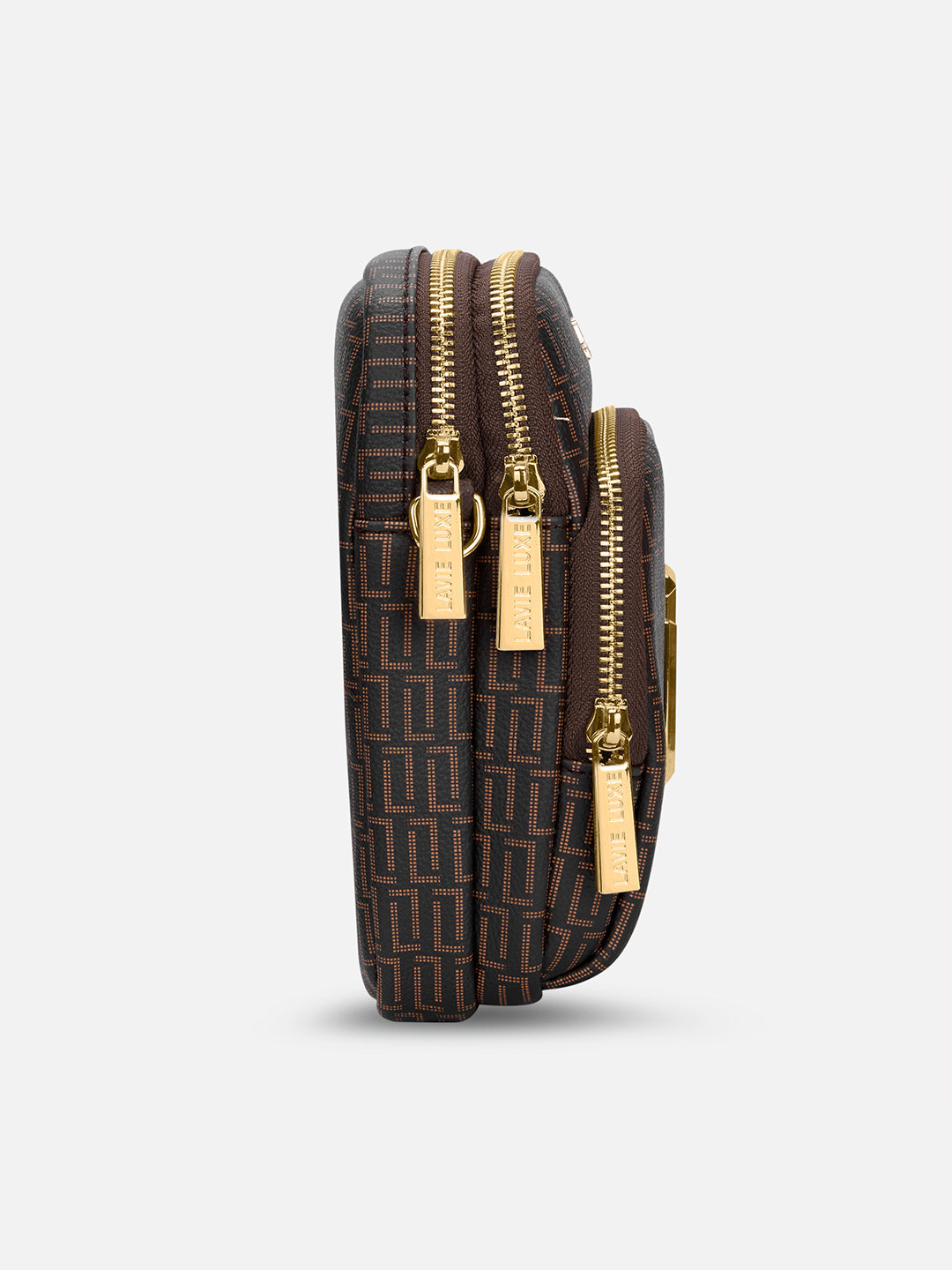 Monogram Mobile26 Vertical 3Compartment Choco