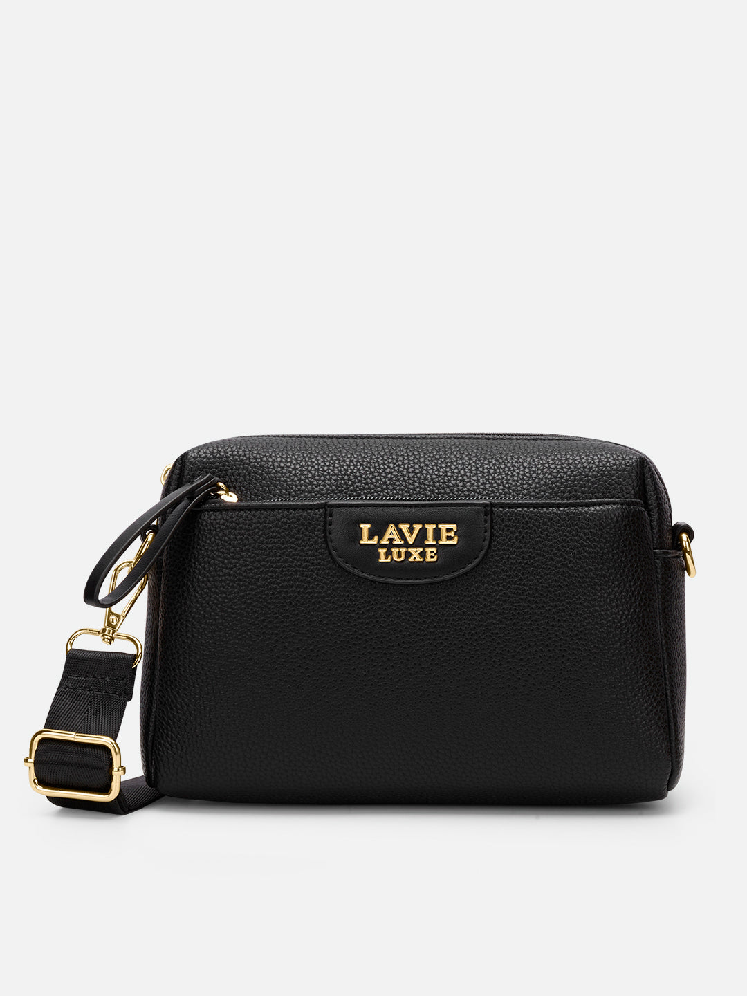 Sophie Dome Small Black Sling Bag