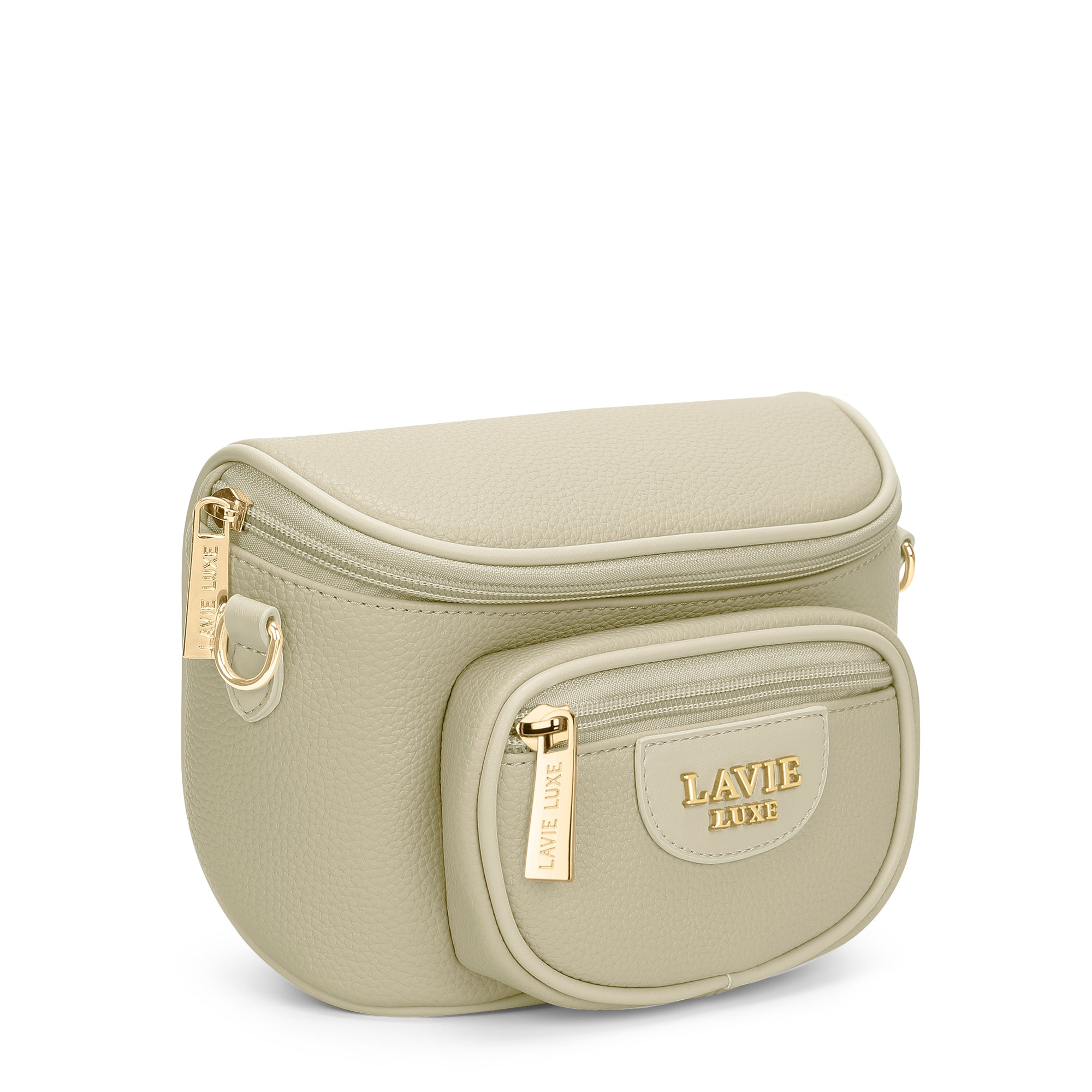 Sophie Oval Top Zip Beige