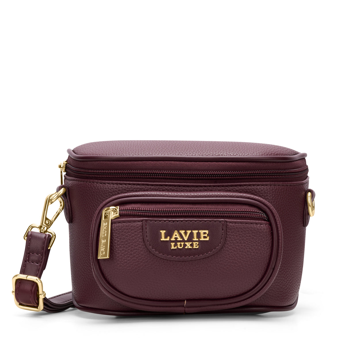 Sophie Oval Top Zip Wine