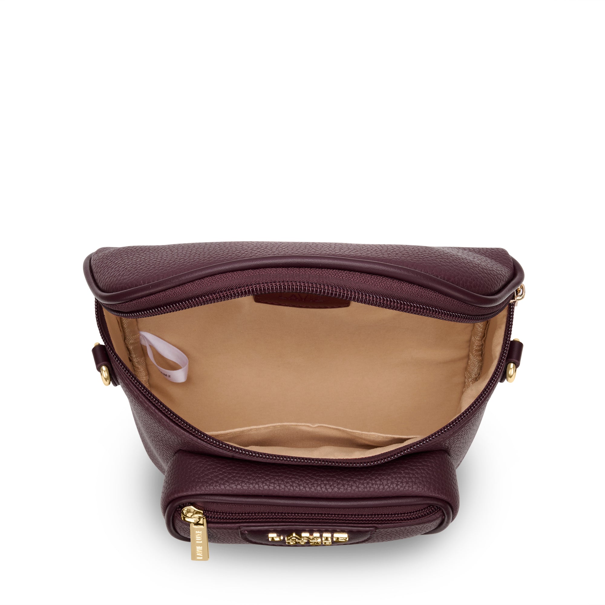 Sophie Oval Top Zip Wine