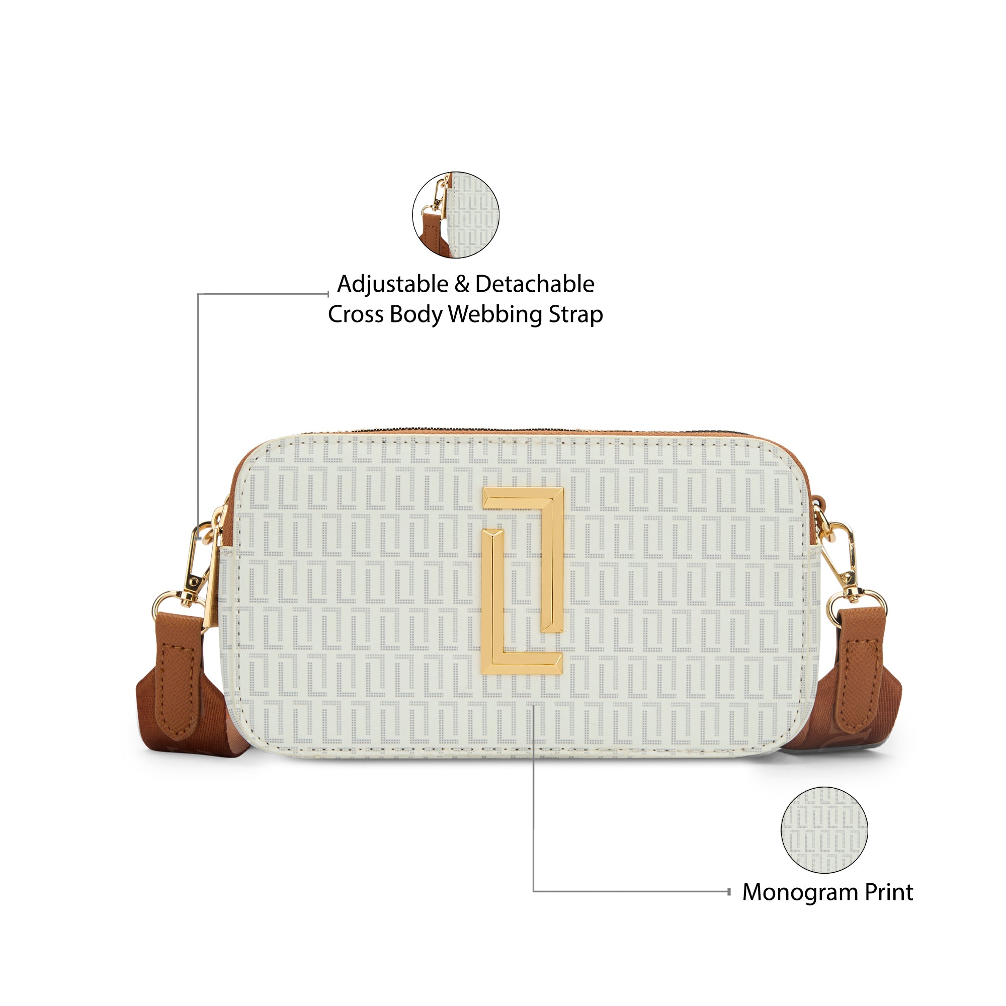 Lx Mono Fenny26 Box Ladies Handbag