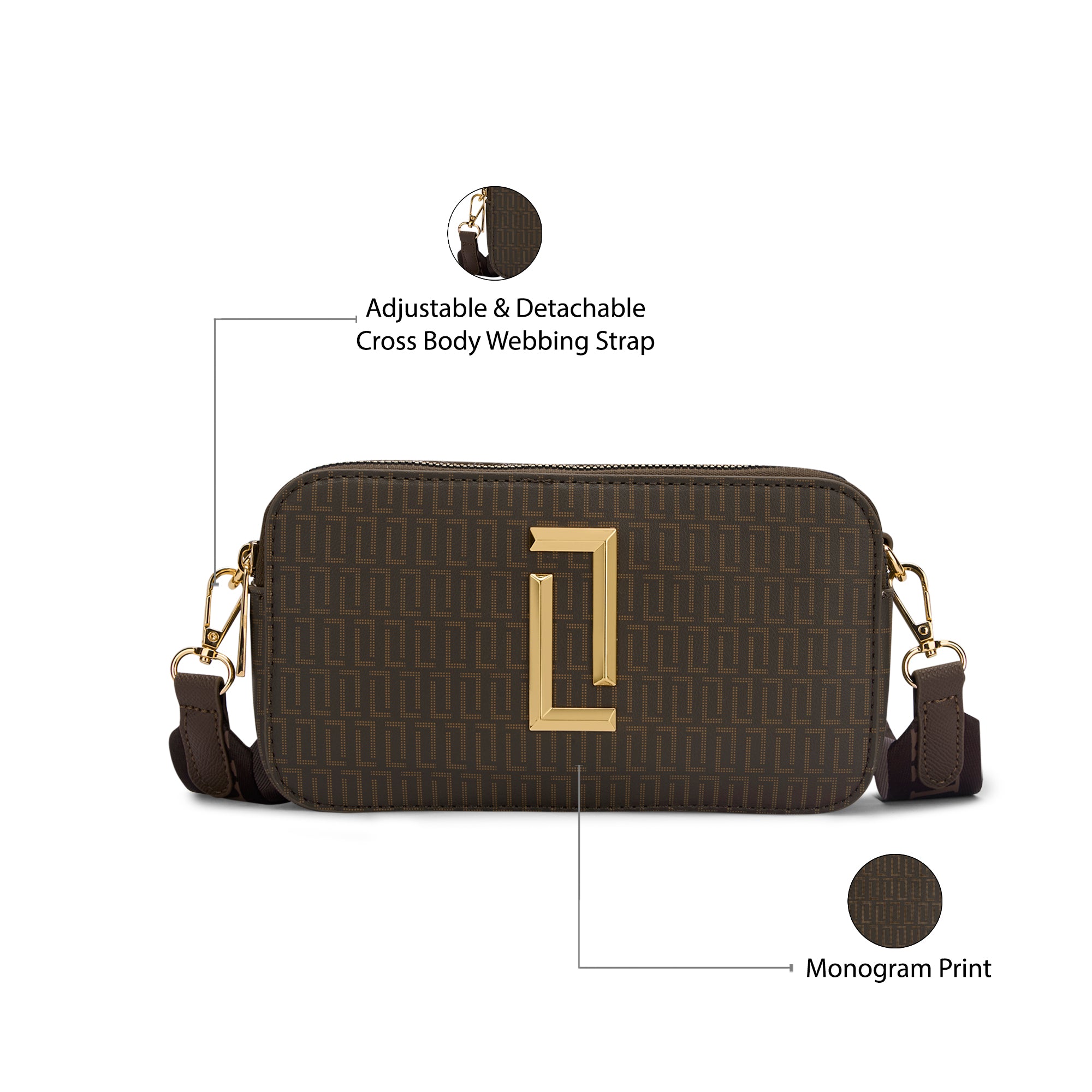 Lx Mono Fenny26 Boxladies Handbag
