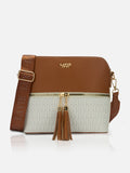 Lx Mono Tiara Ladies Medium White Sling Bag