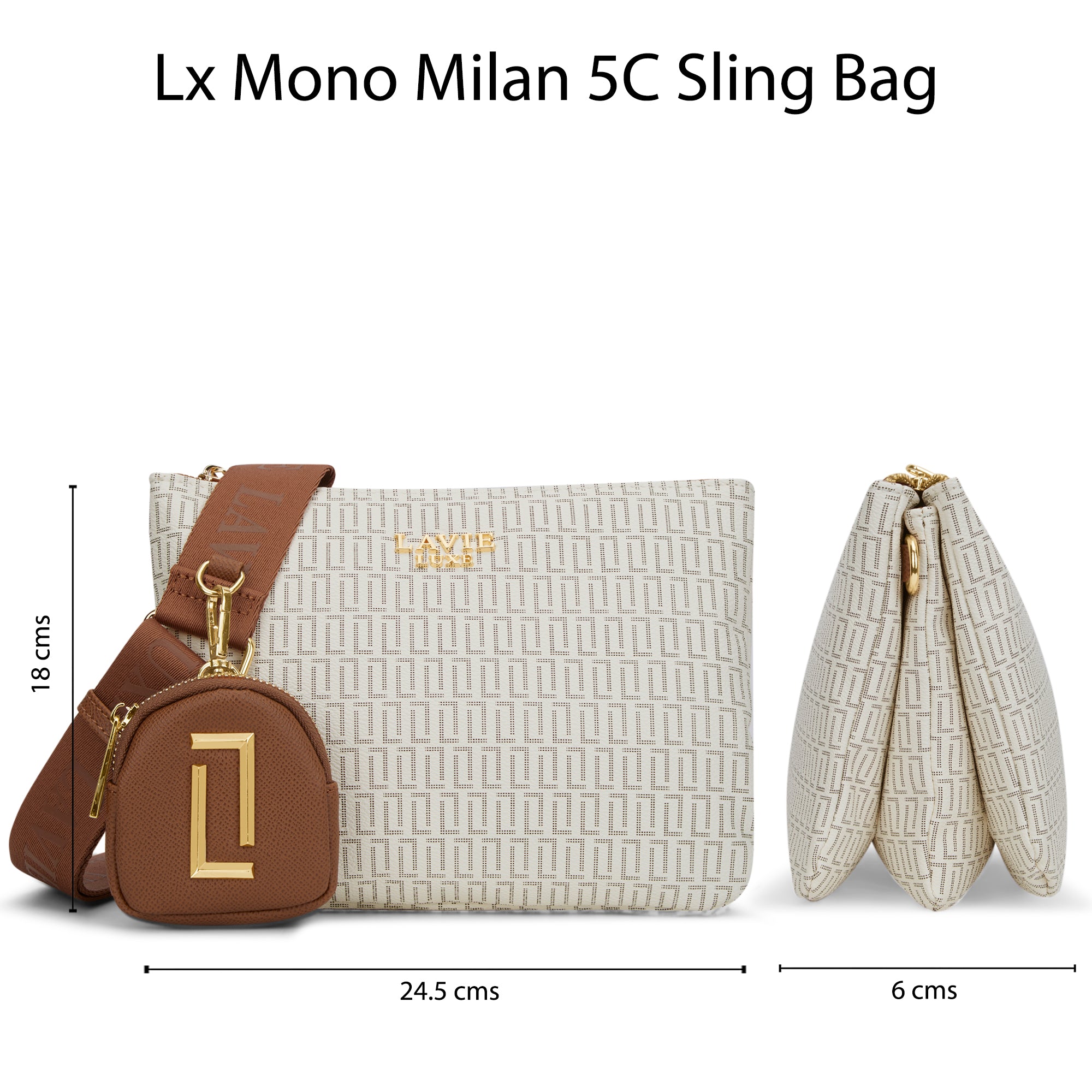 Lx Mono Milan26 5C Ladies Handbag