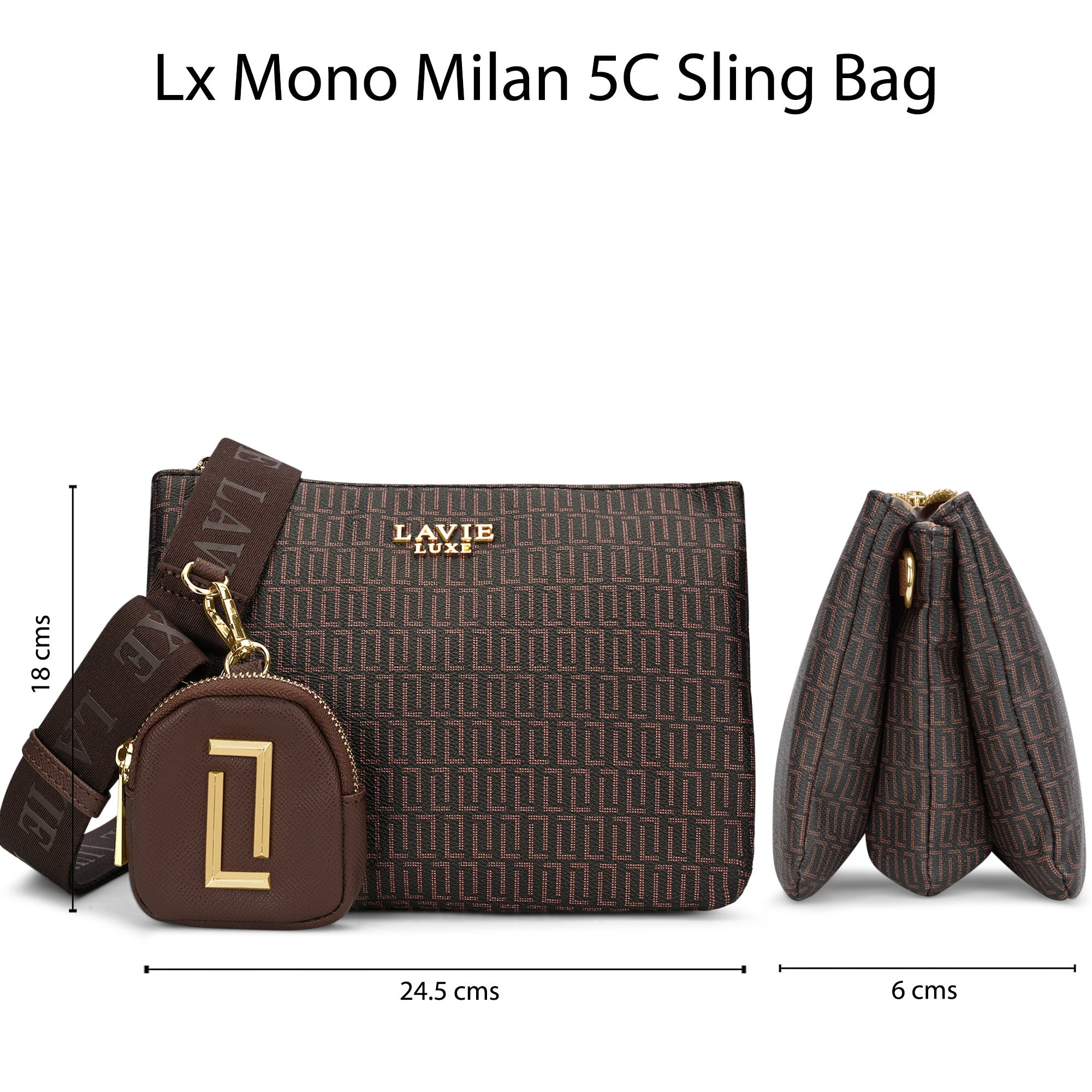 Lx Mono Milan26 5C Ladies Handbag