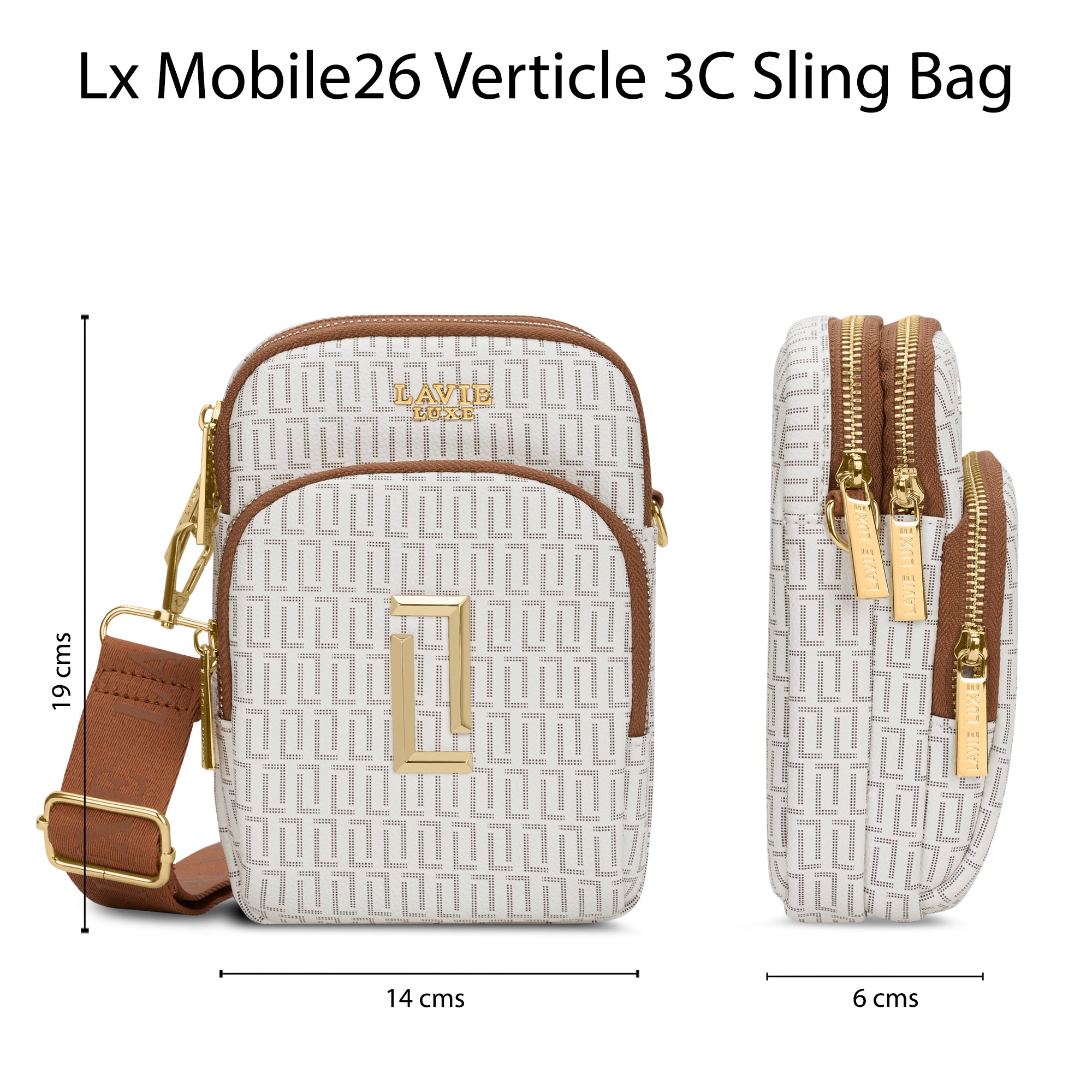 Lx Mono Mobile26 3C Ladies Handbag