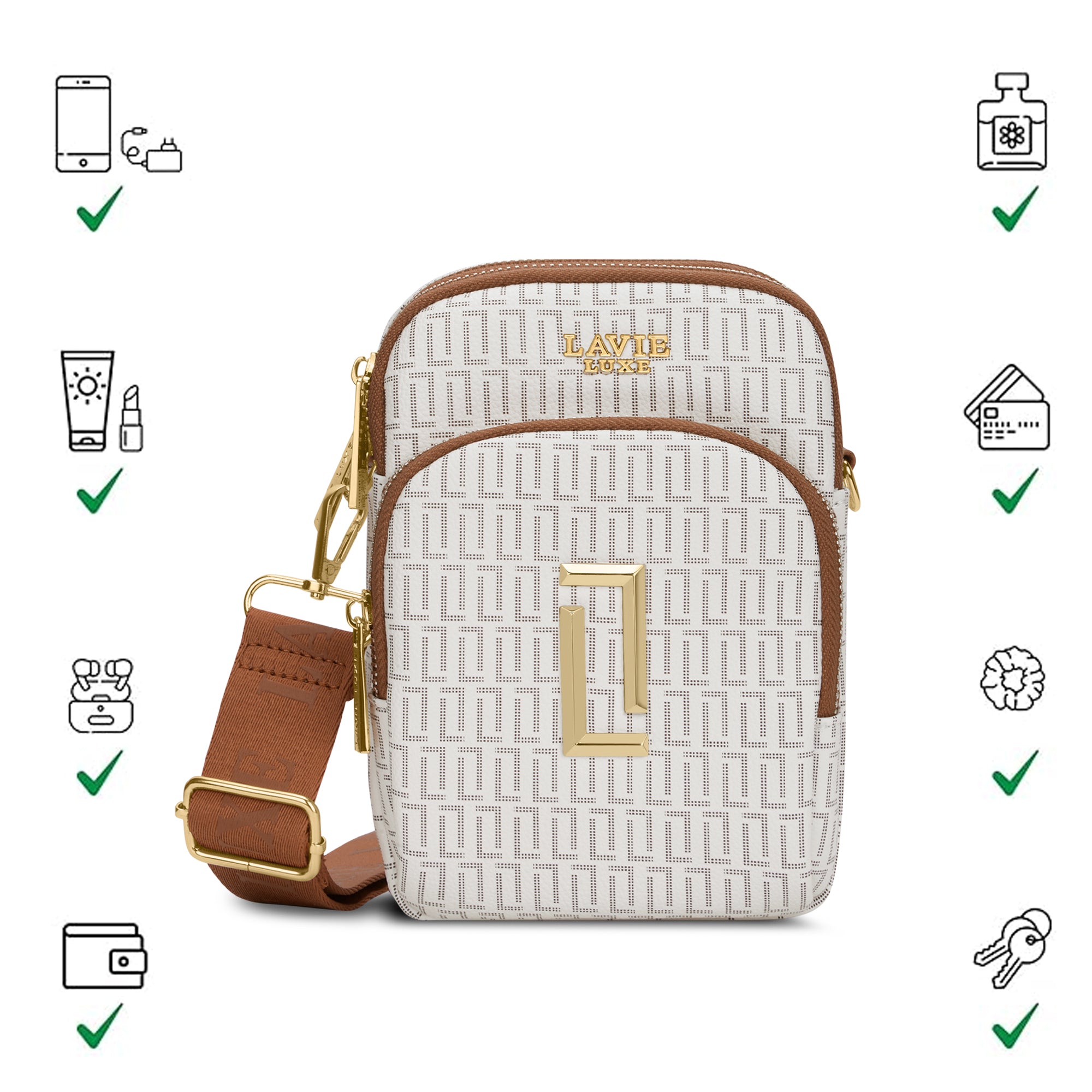 Lx Mono Mobile26 3C Ladies Handbag