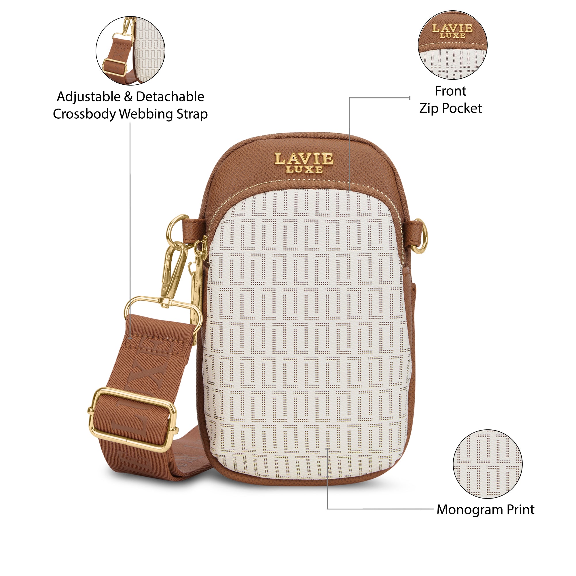 Lx Mono Mobile26 2C Ladies Handbag