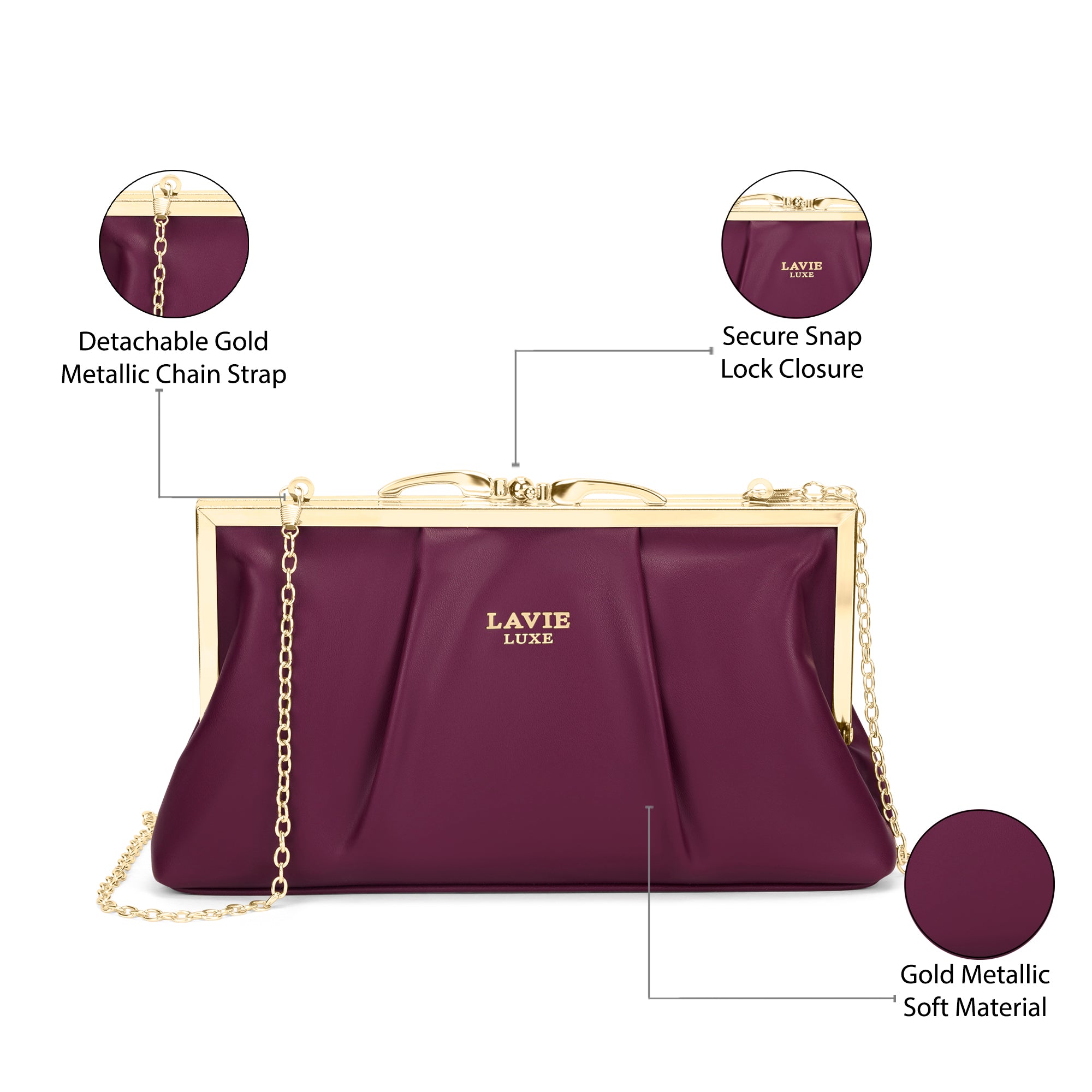 Pleato 2Compartment Frame Sling Bag