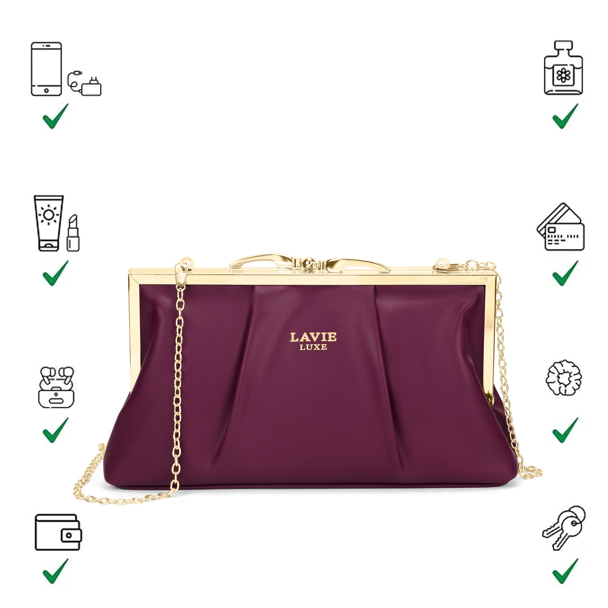 Pleato 2Compartment Frame Sling Bag
