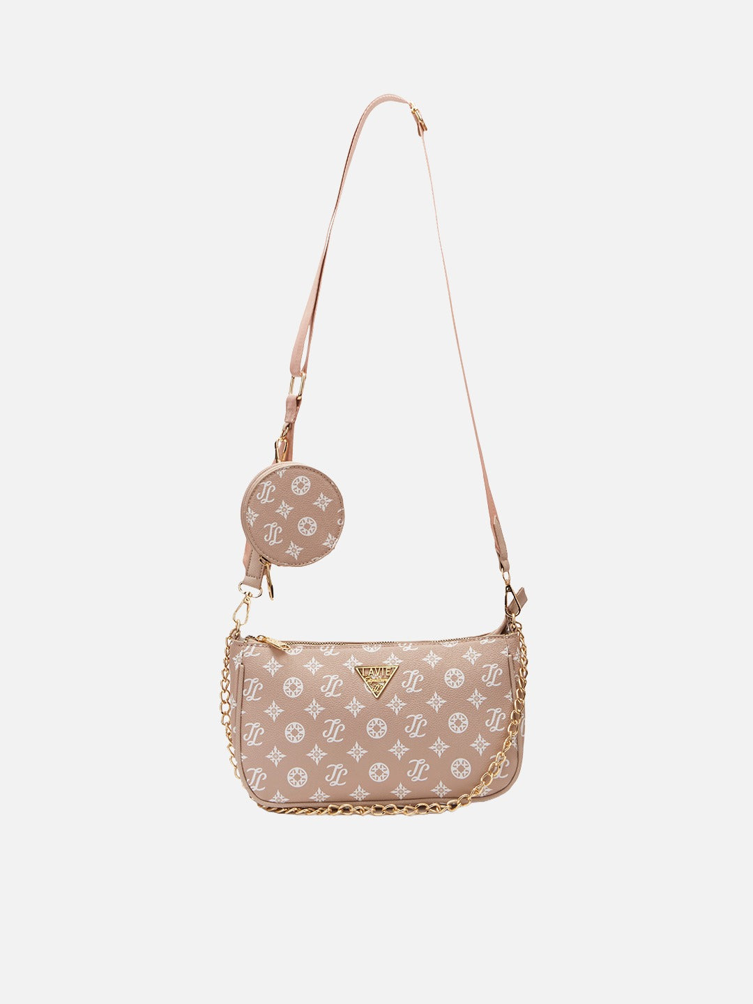Florida 2 Compartment Small Pink Sling Bag