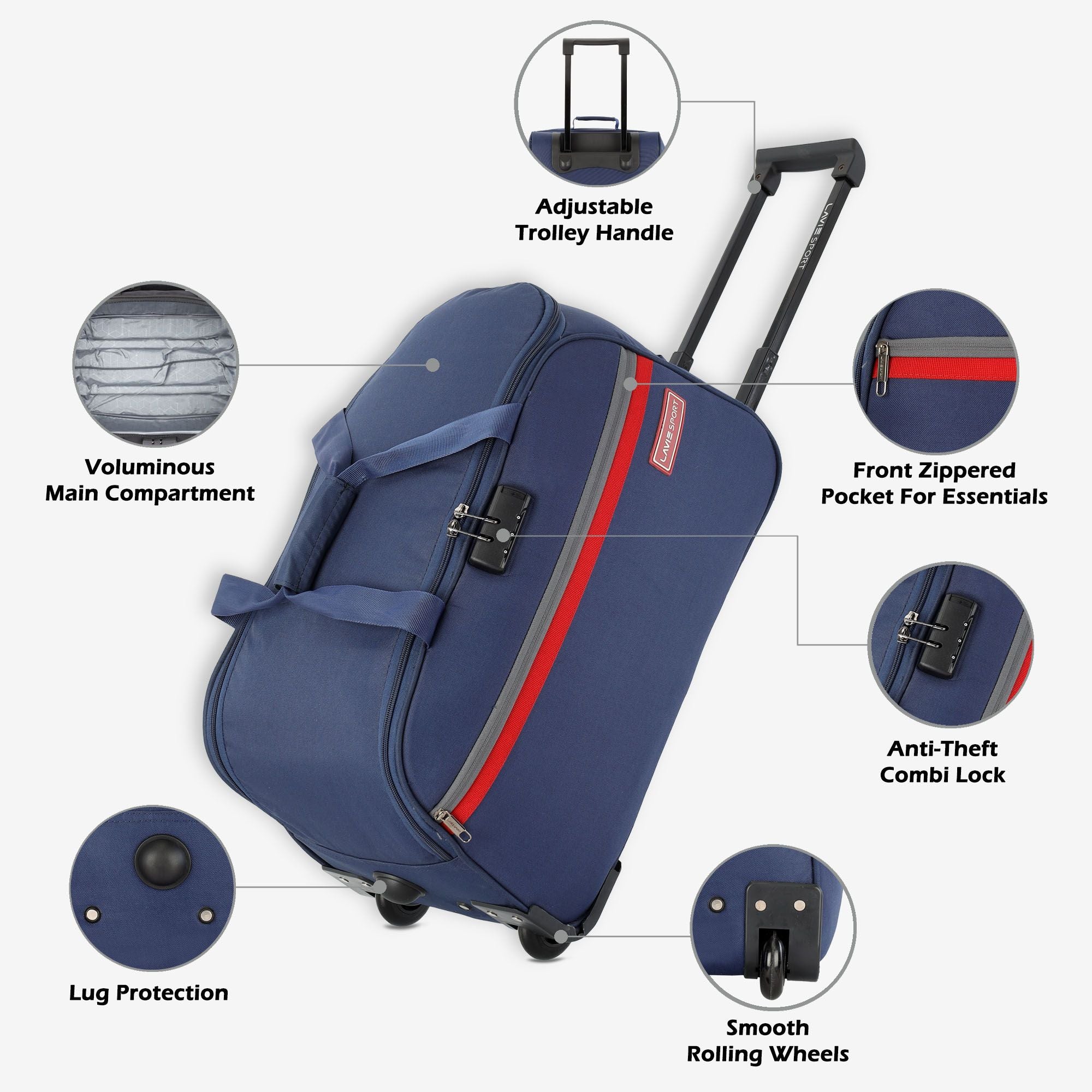 lavie-sport-cabin-size-53-cms-victor-combi-anti-theft-wheel-duffle-bag-navy-navy-small