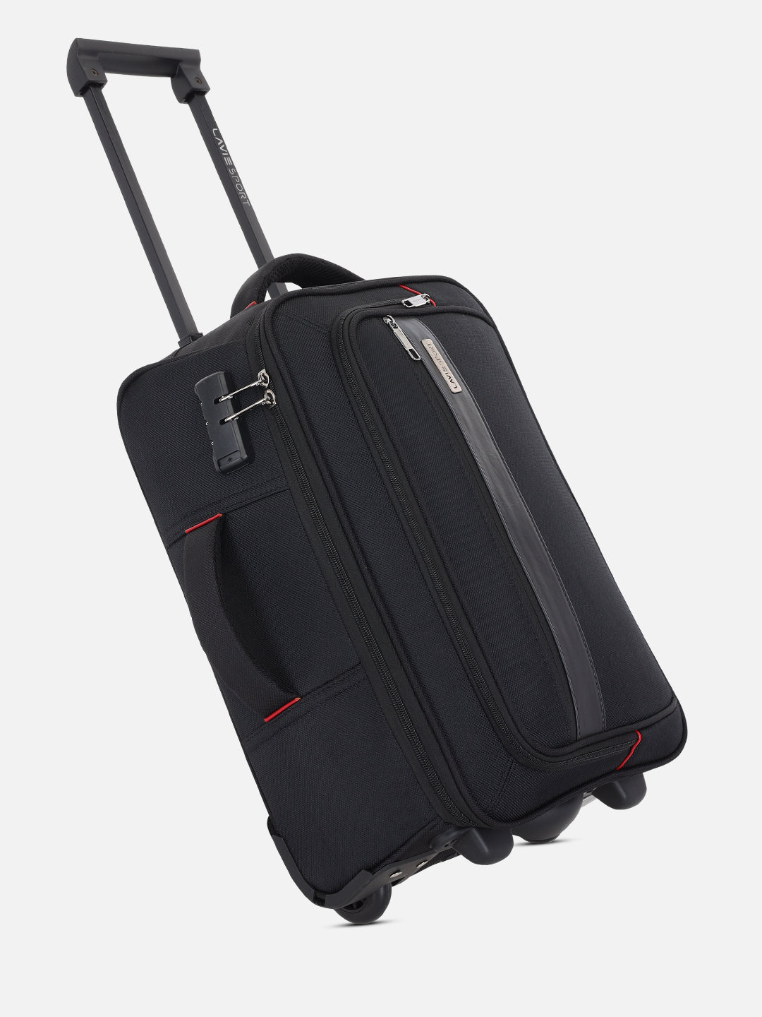 Royalty Medium Black & Black Wheel Duffle