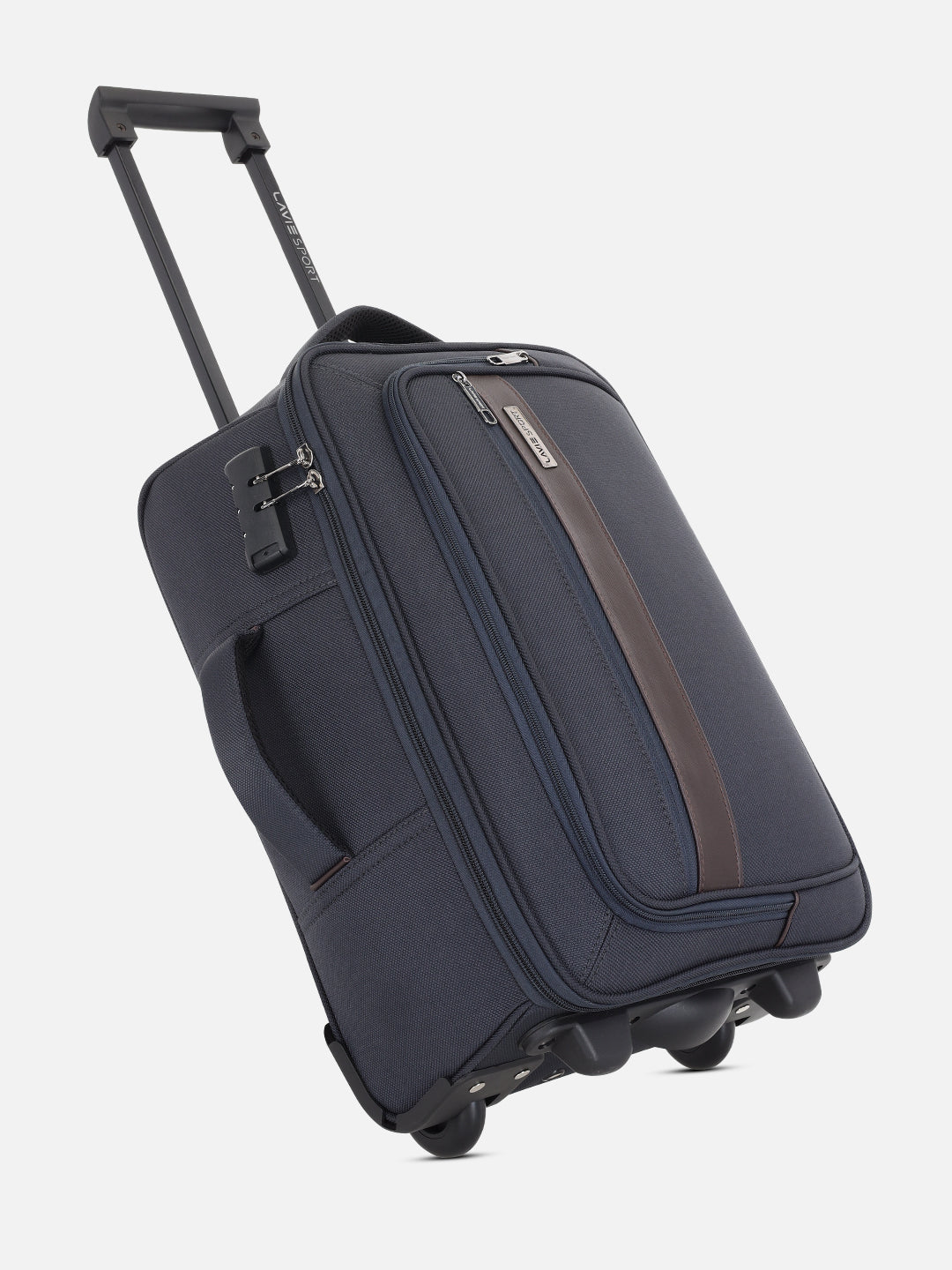 Royalty Medium Blue & Choco Wheel Duffle