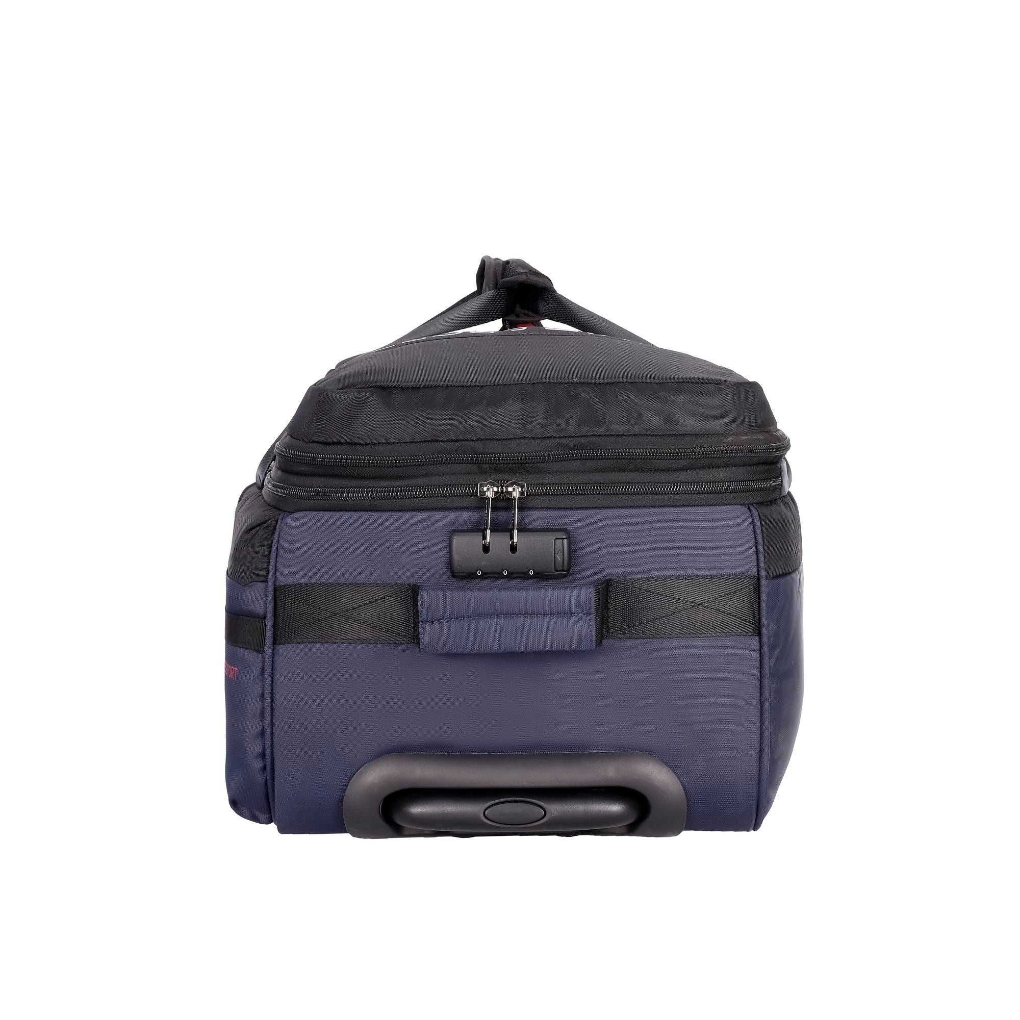 Apollo Wheel Duffle Trolley Bag Black/Navy