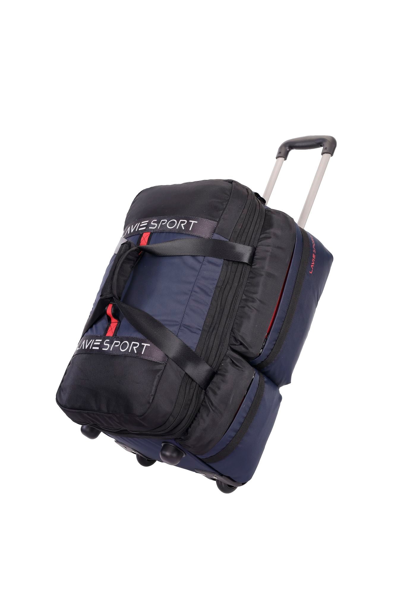 Apollo Wheel Duffle Trolley Bag Black/Navy