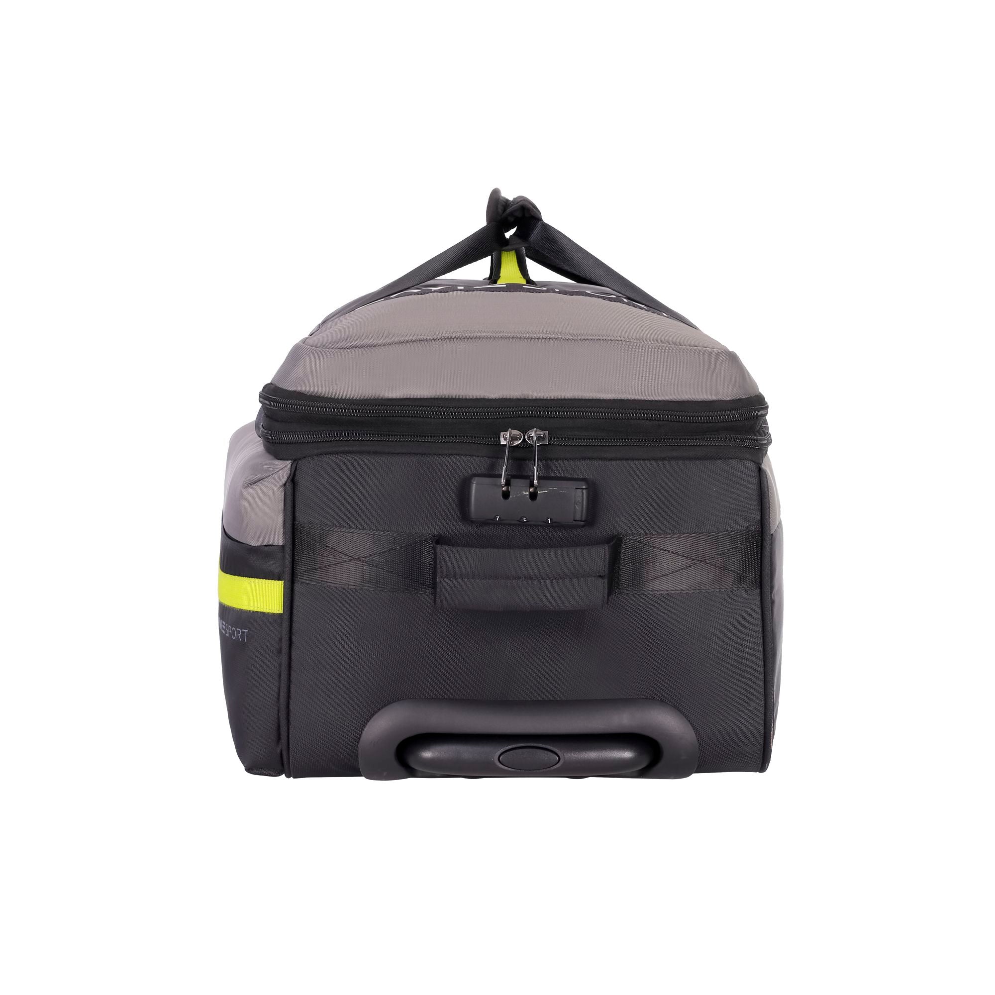 Apollo Wheel Duffle Trolley Bag Black/Grey