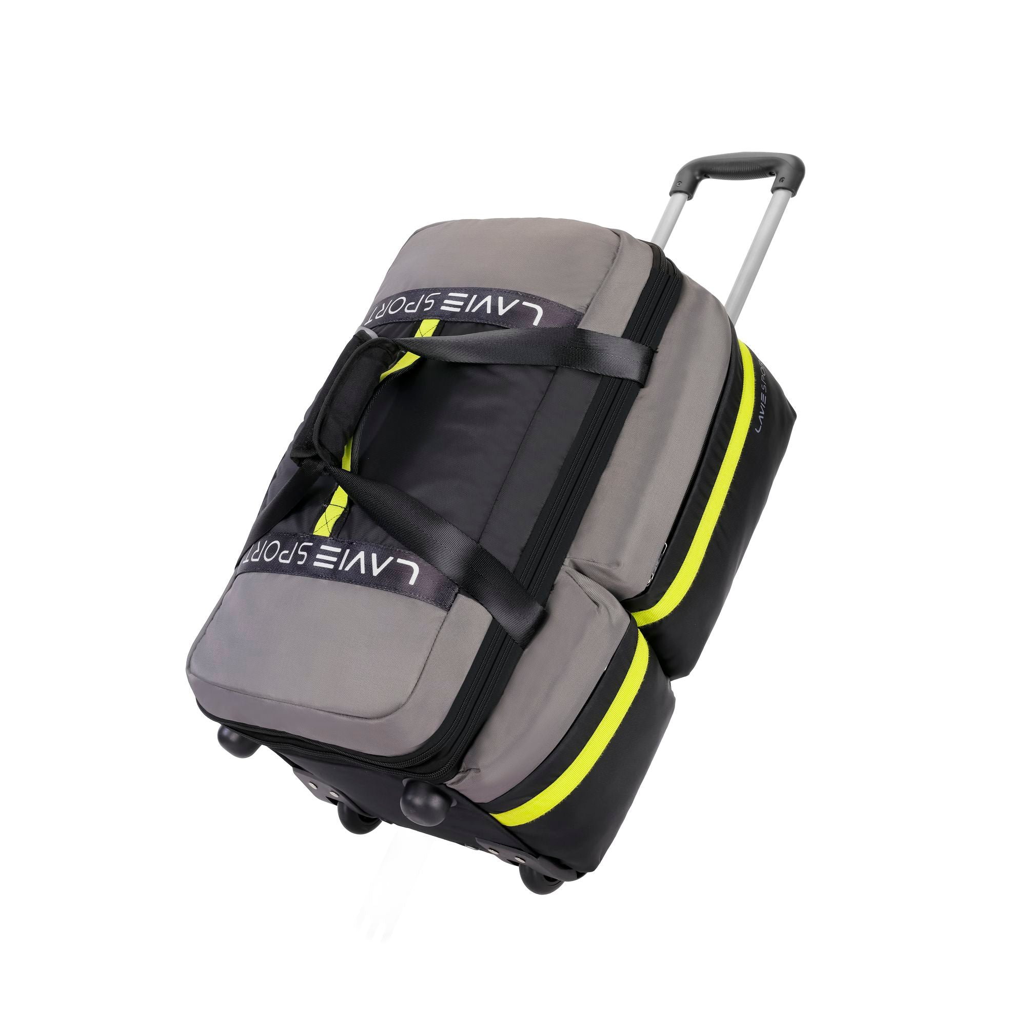Apollo Wheel Duffle Trolley Bag Black/Grey