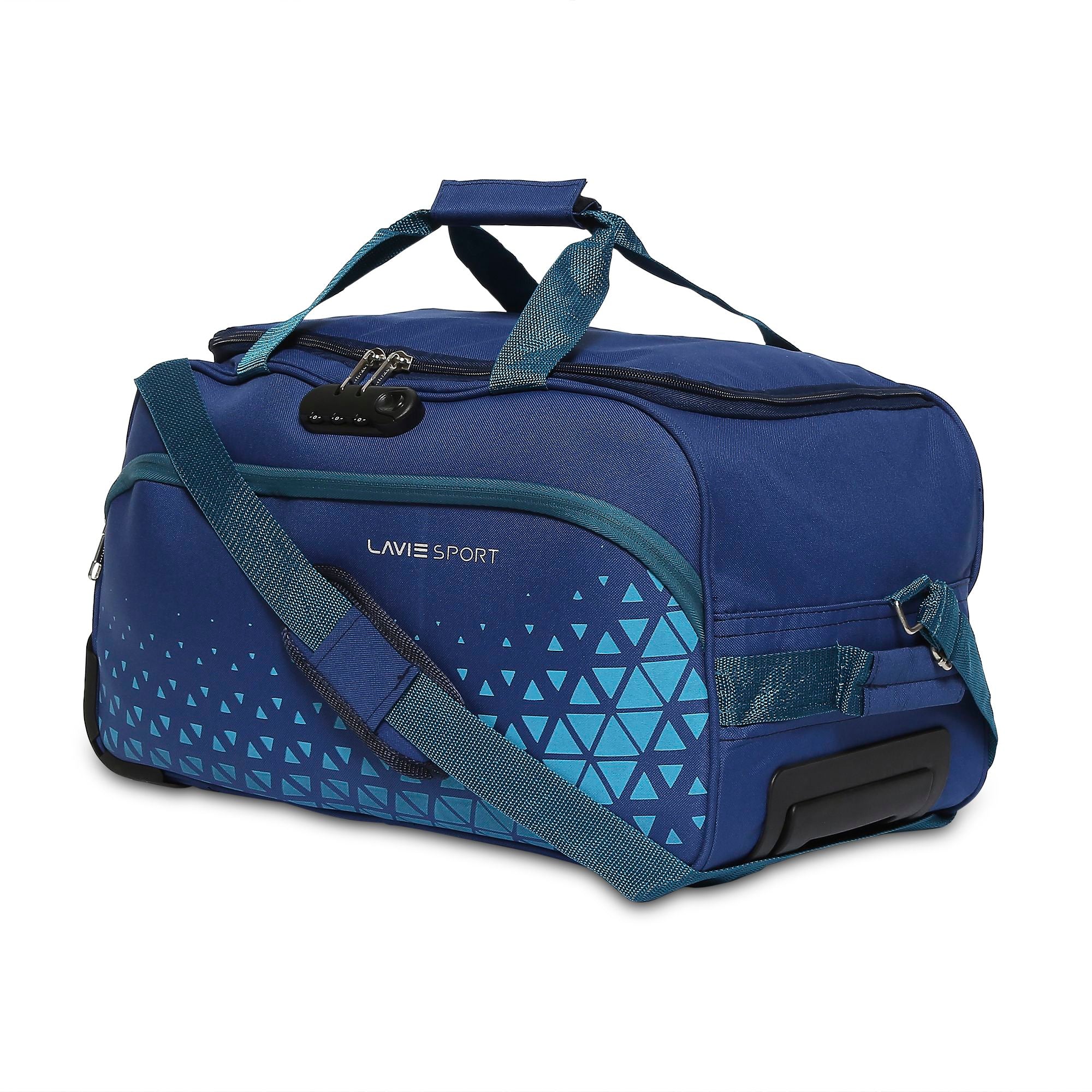 Antitheft Axle Wheel Duffle Bag Navy
