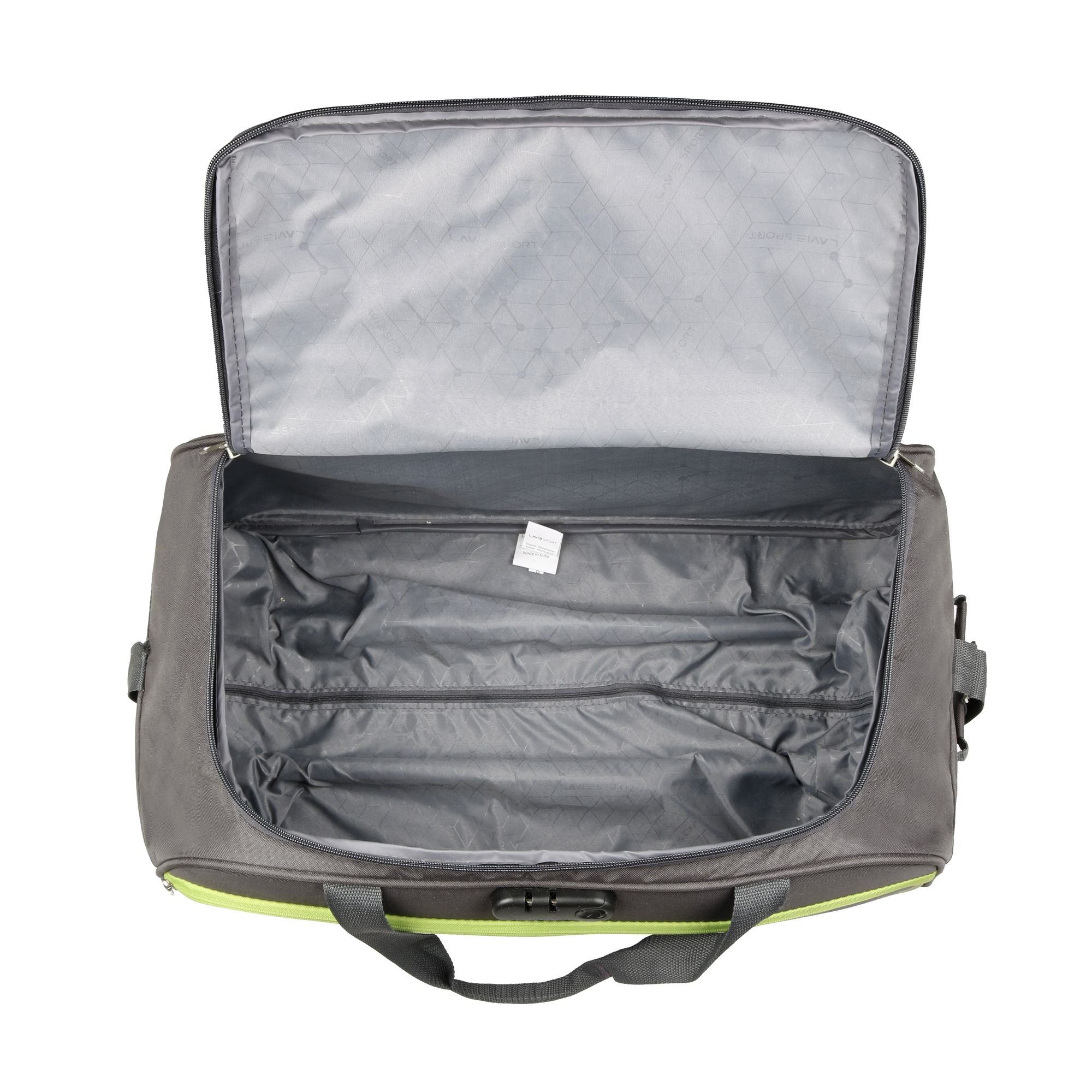 Antitheft Axle Wheel Duffle Bag Dk.Grey