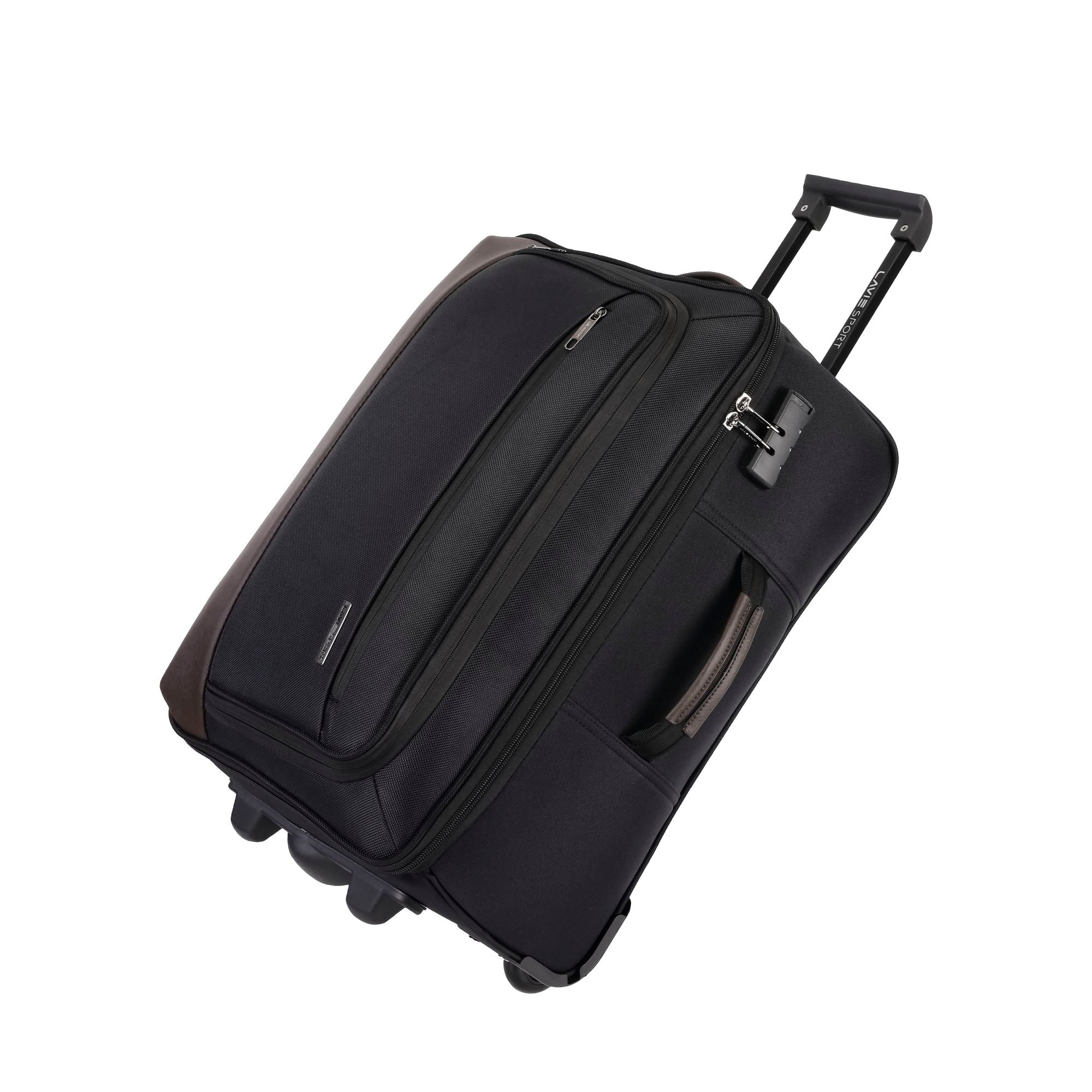 Pyramid Wheel Duffle Trolley Bag Black/Choco