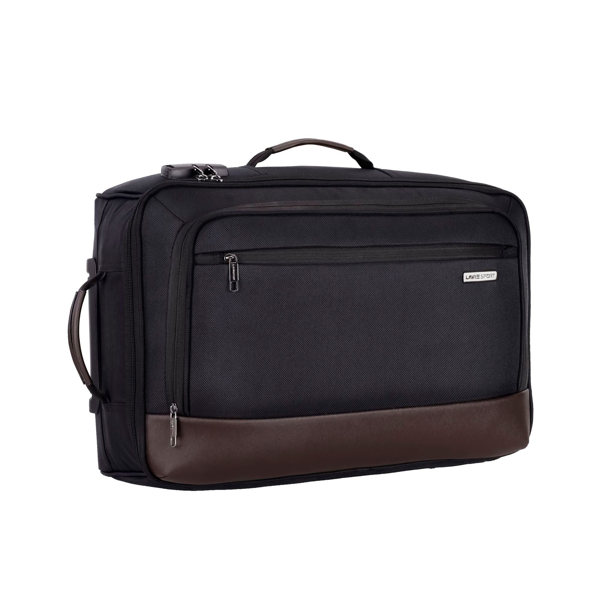 Pyramid Wheel Duffle Trolley Bag Black/Choco