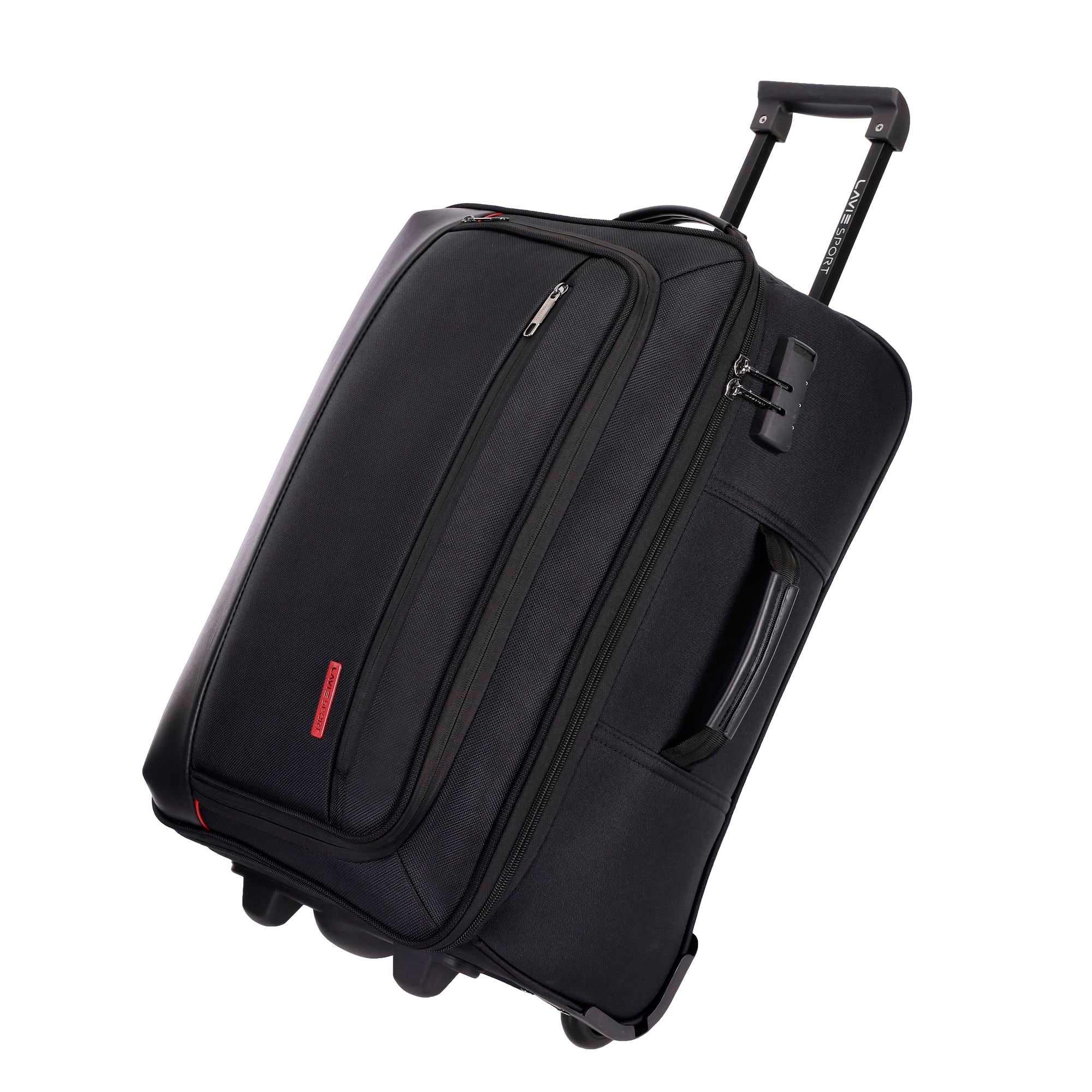 Pyramid Wheel Duffle Trolley Bag Black/Black