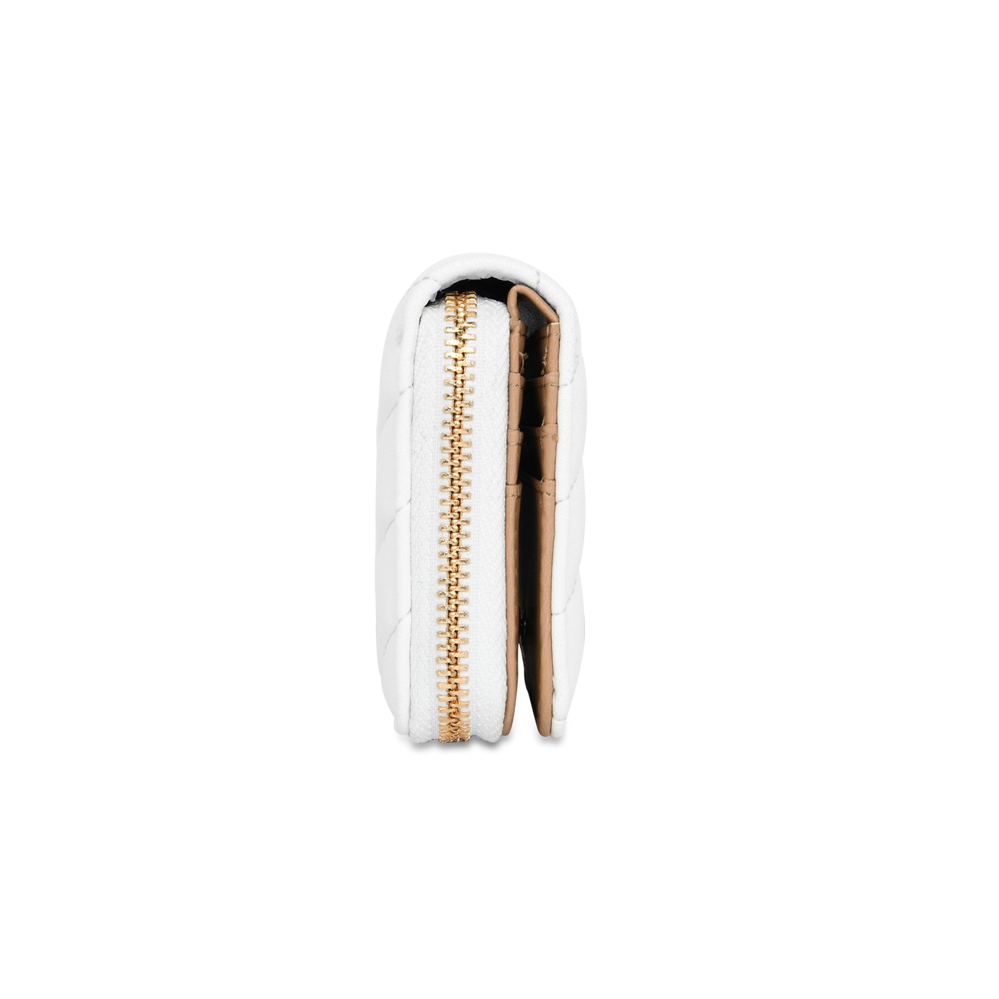 Lavie Luxe White Small Women's Diagonal Flap Wallet
