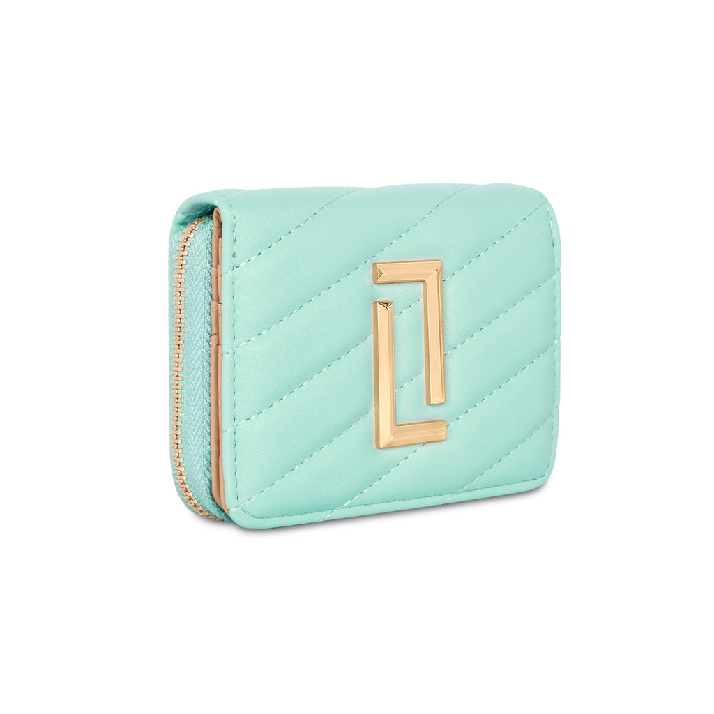 Lavie Luxe Mint Small Women's Diagonal Flap Wallet