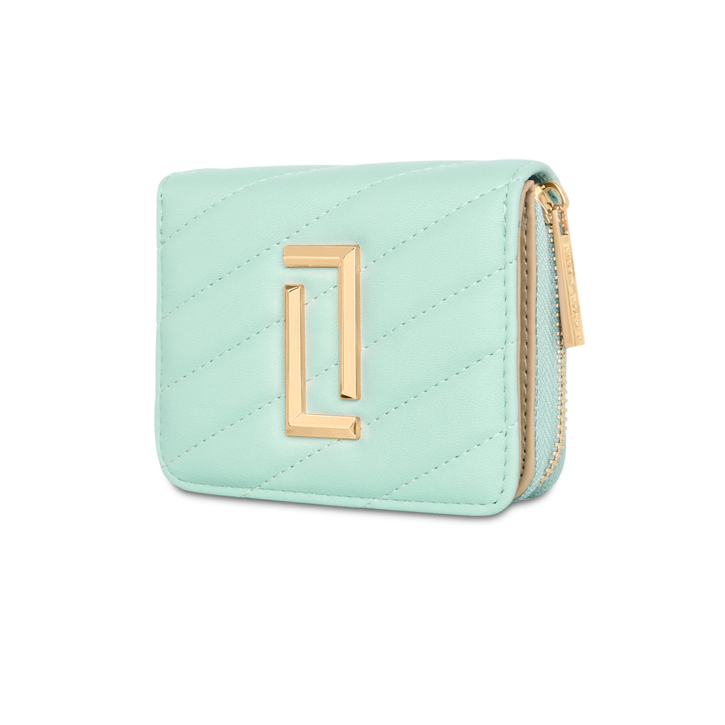 Lavie Luxe Mint Small Women's Diagonal Flap Wallet