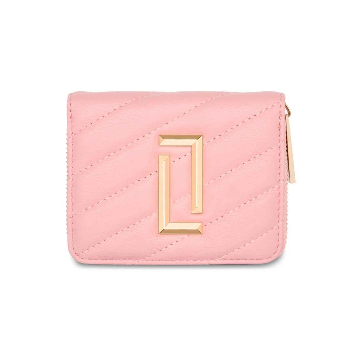 Lavie Luxe Light Pink Small Women's Diagonal Flap Wallet