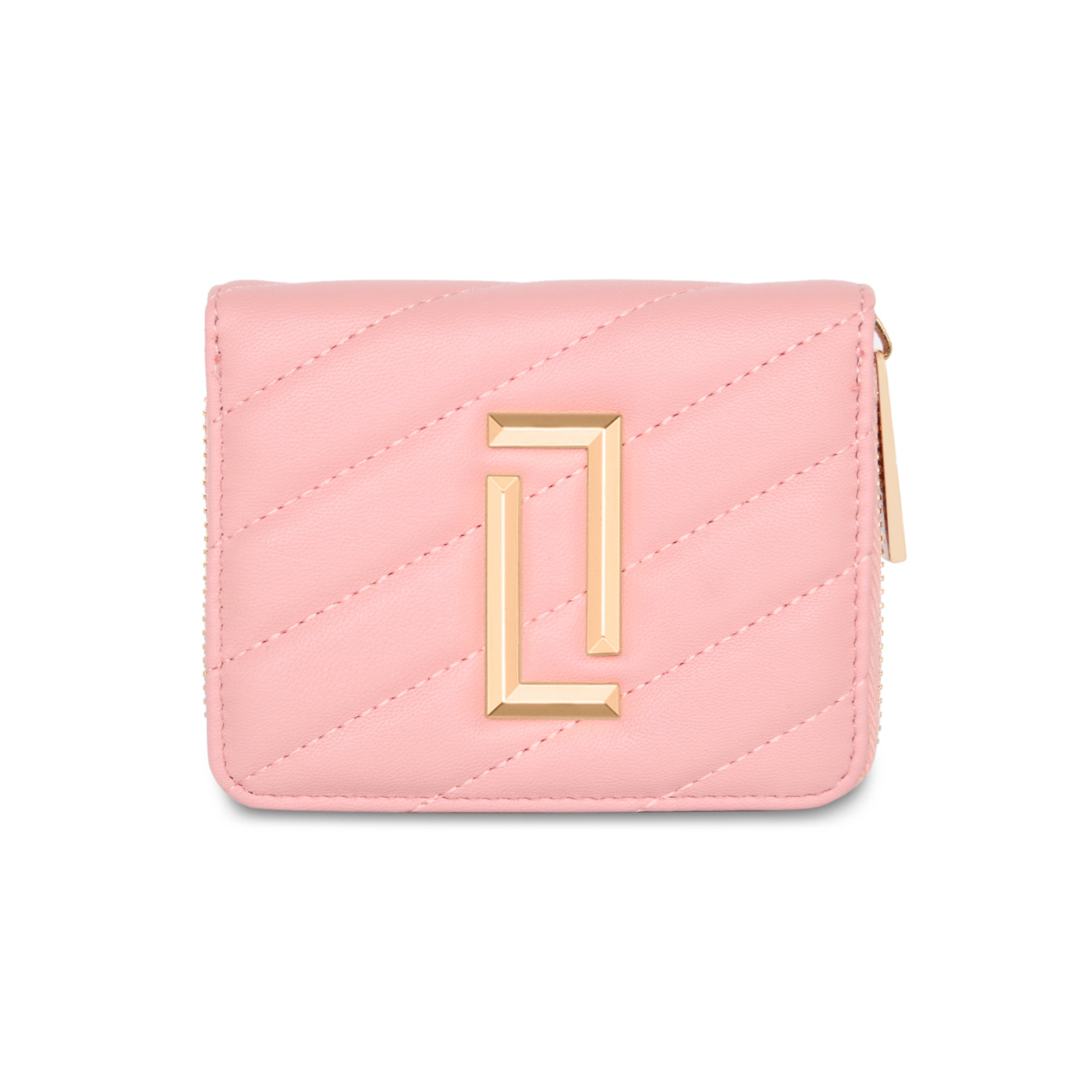 Lavie Luxe Light Pink Small Women's Diagonal Flap Wallet