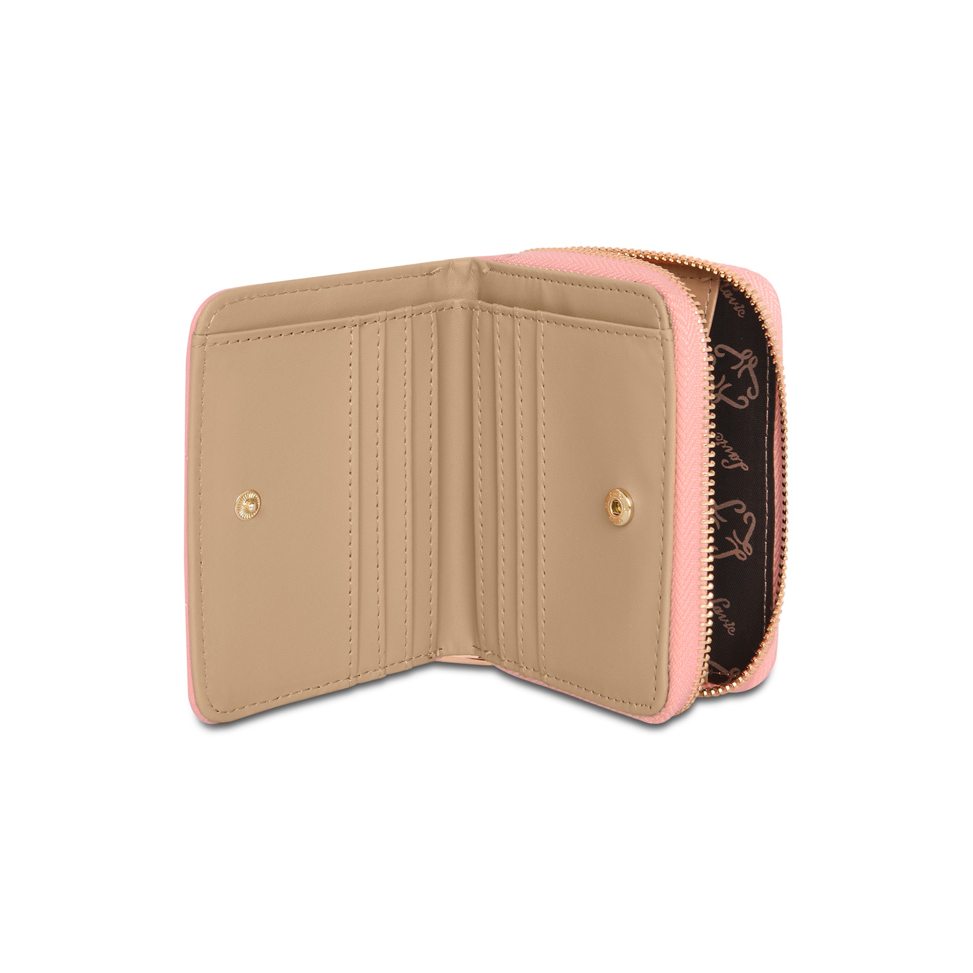 Lavie Luxe Light Pink Small Women's Diagonal Flap Wallet