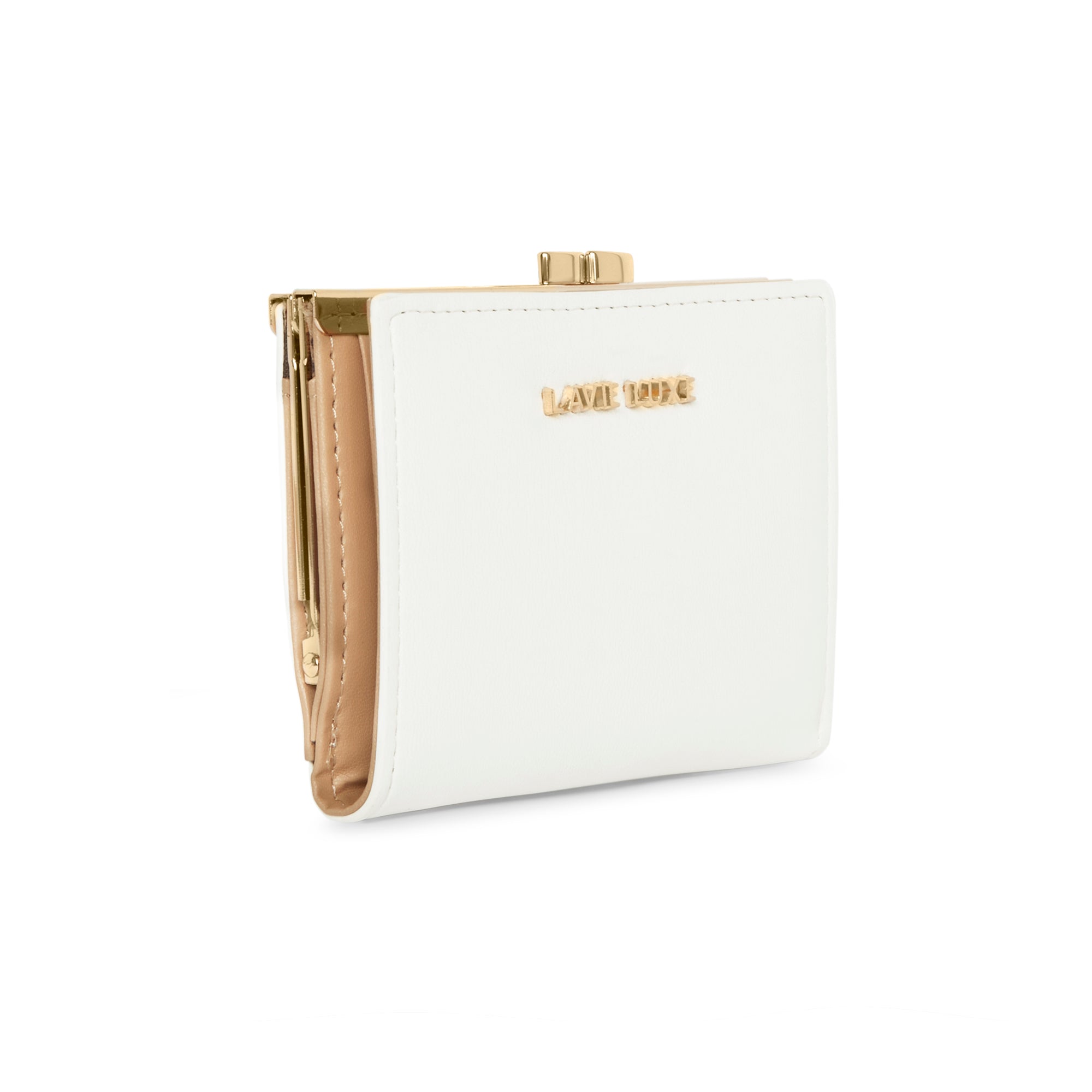 Lavie Luxe White Small Women's Frame Wallet