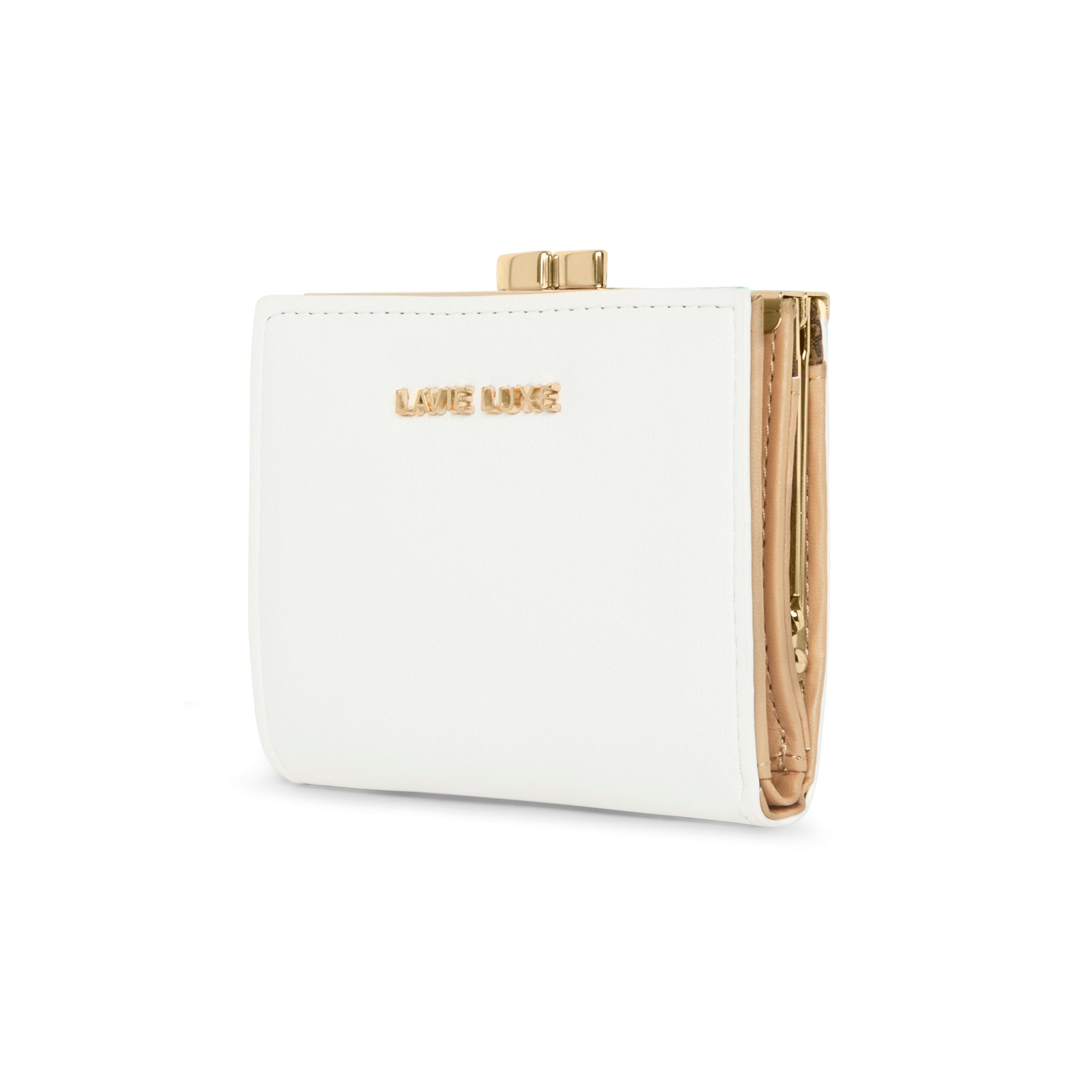 Lavie Luxe White Small Women's Frame Wallet