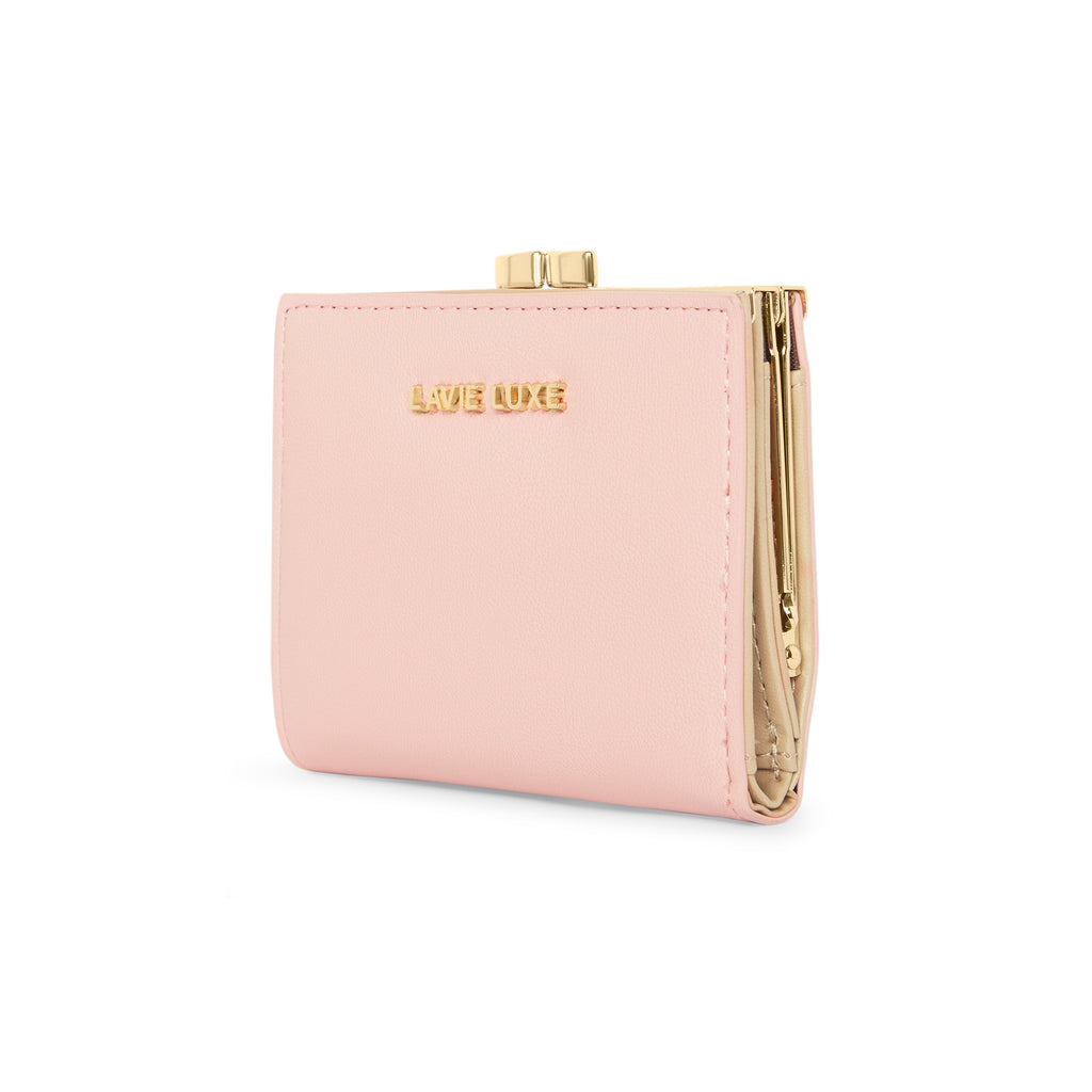 Lavie Luxe Light Pink Small Women's Frame Wallet