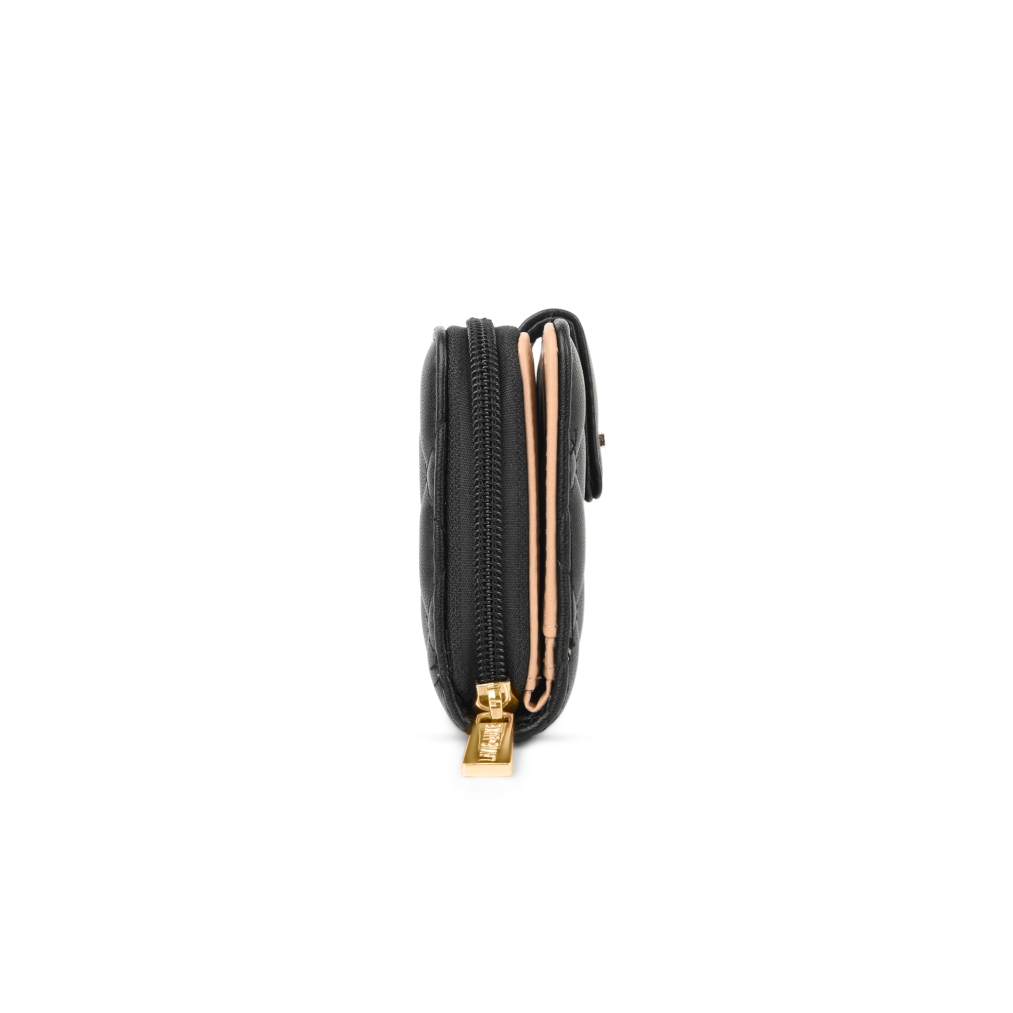 Lavie Luxe Black Large Women's Diamond Bifold Wallet