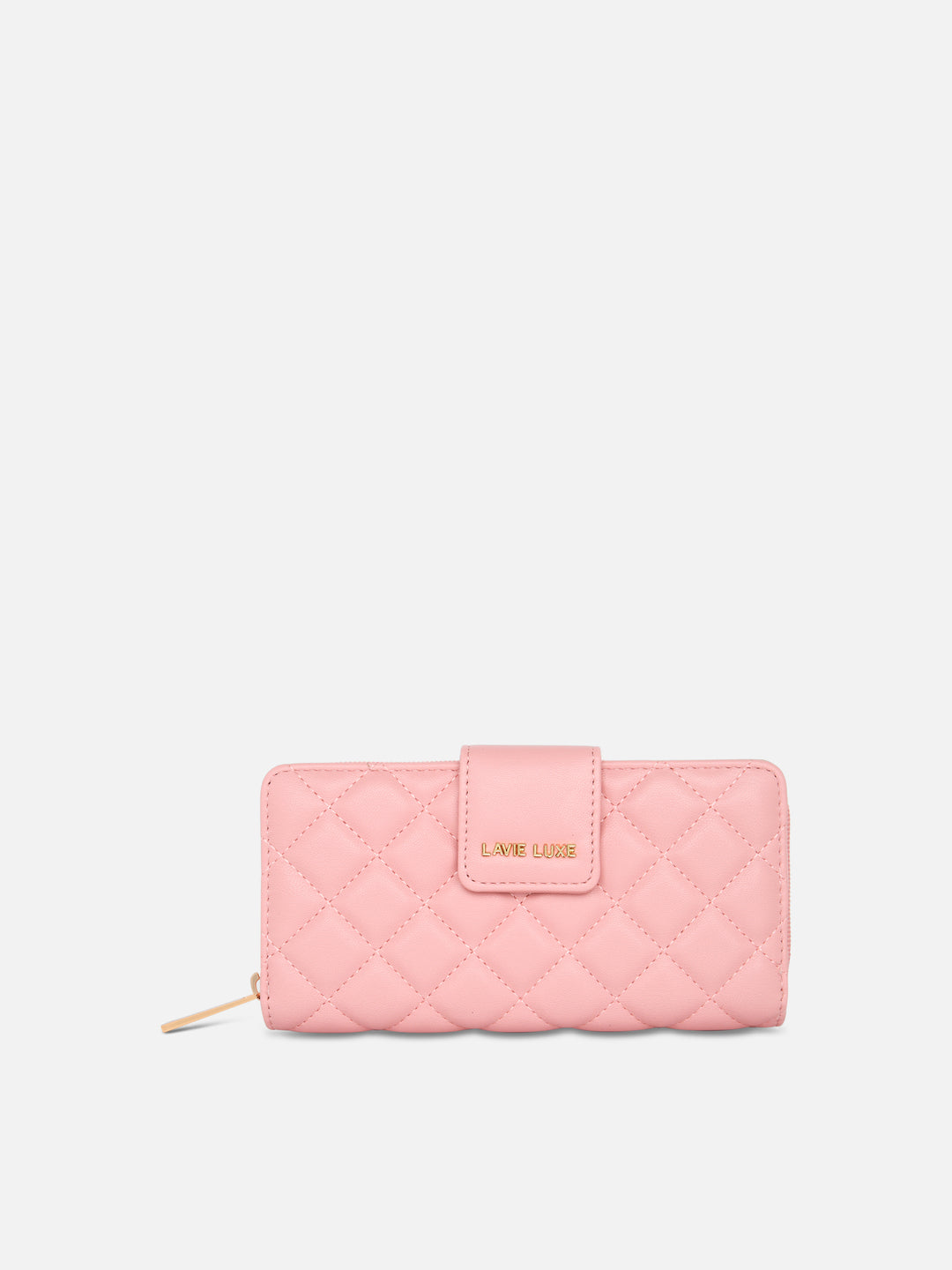 Diamond Bifold Large Light Pink Wallet