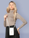 Large Vertical Zip Sling Bag