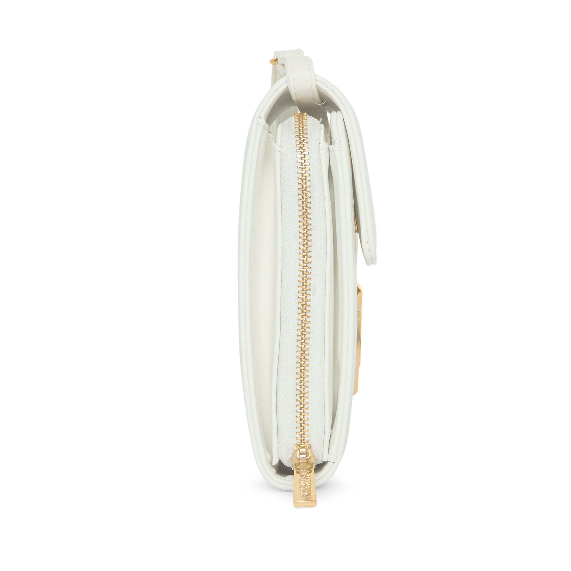 Lavie Luxe White Large Women's Vertical Zip Sling Bag Wallet
