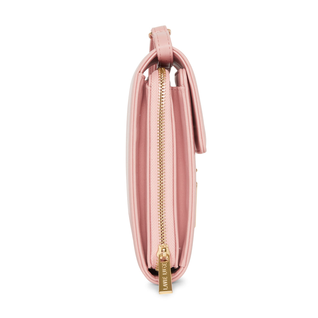 Lavie Luxe Light Pink Large Women's Vertical Zip Sling Bag Wallet