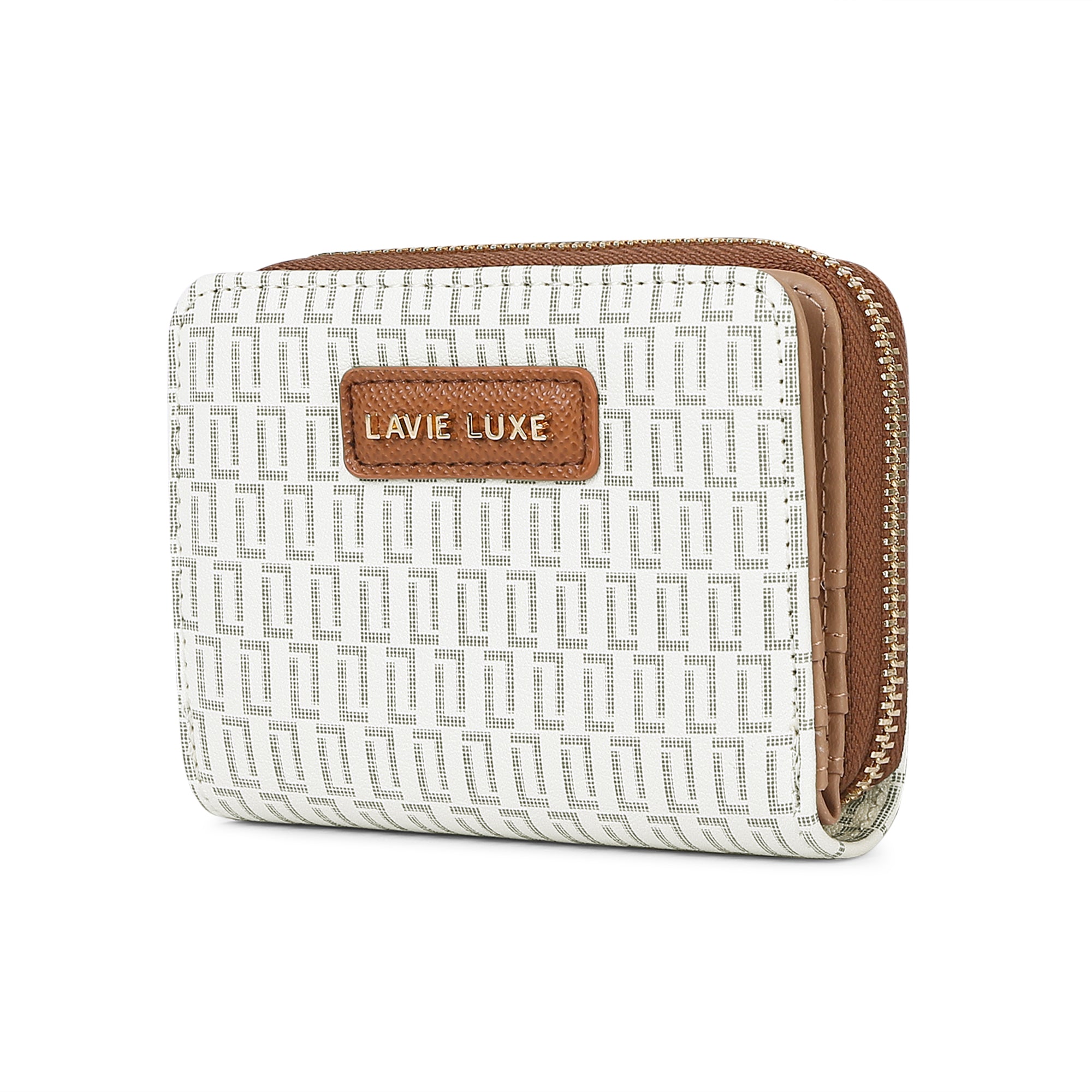 Lavie Luxe Mono Flap Off White Small Women's Wallet