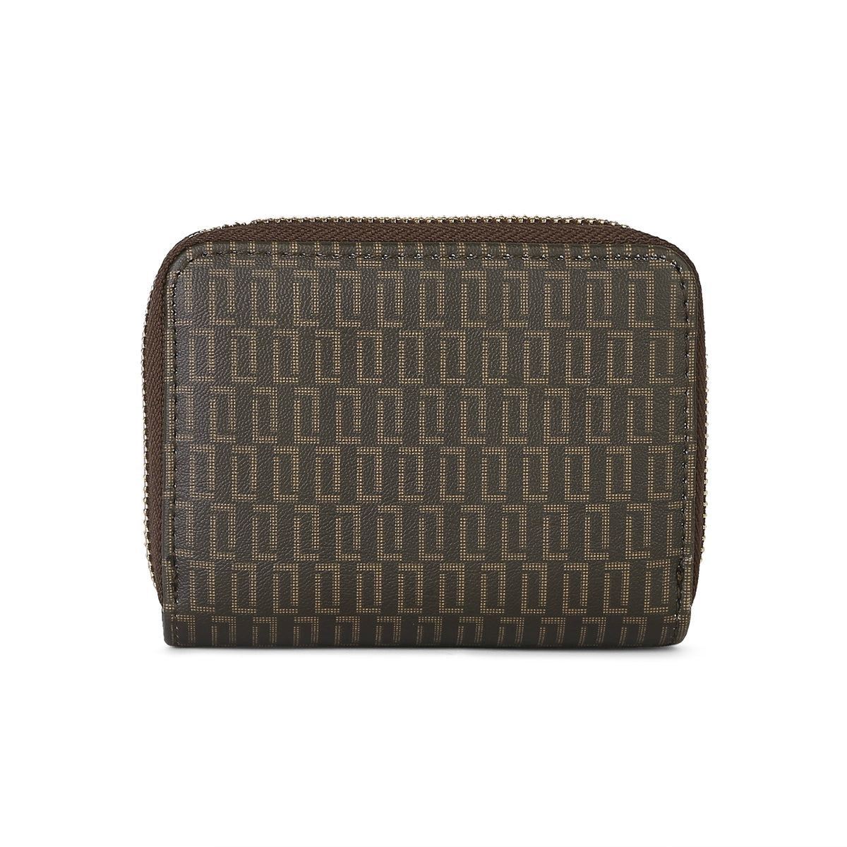 Lavie Luxe Mono Flap Choco Small Women's Wallet