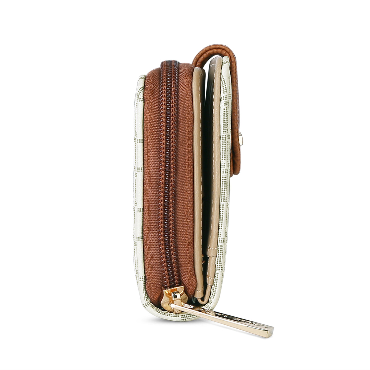 Lavie Luxe Mono Mia Off White Large Women's Bifold Wallet