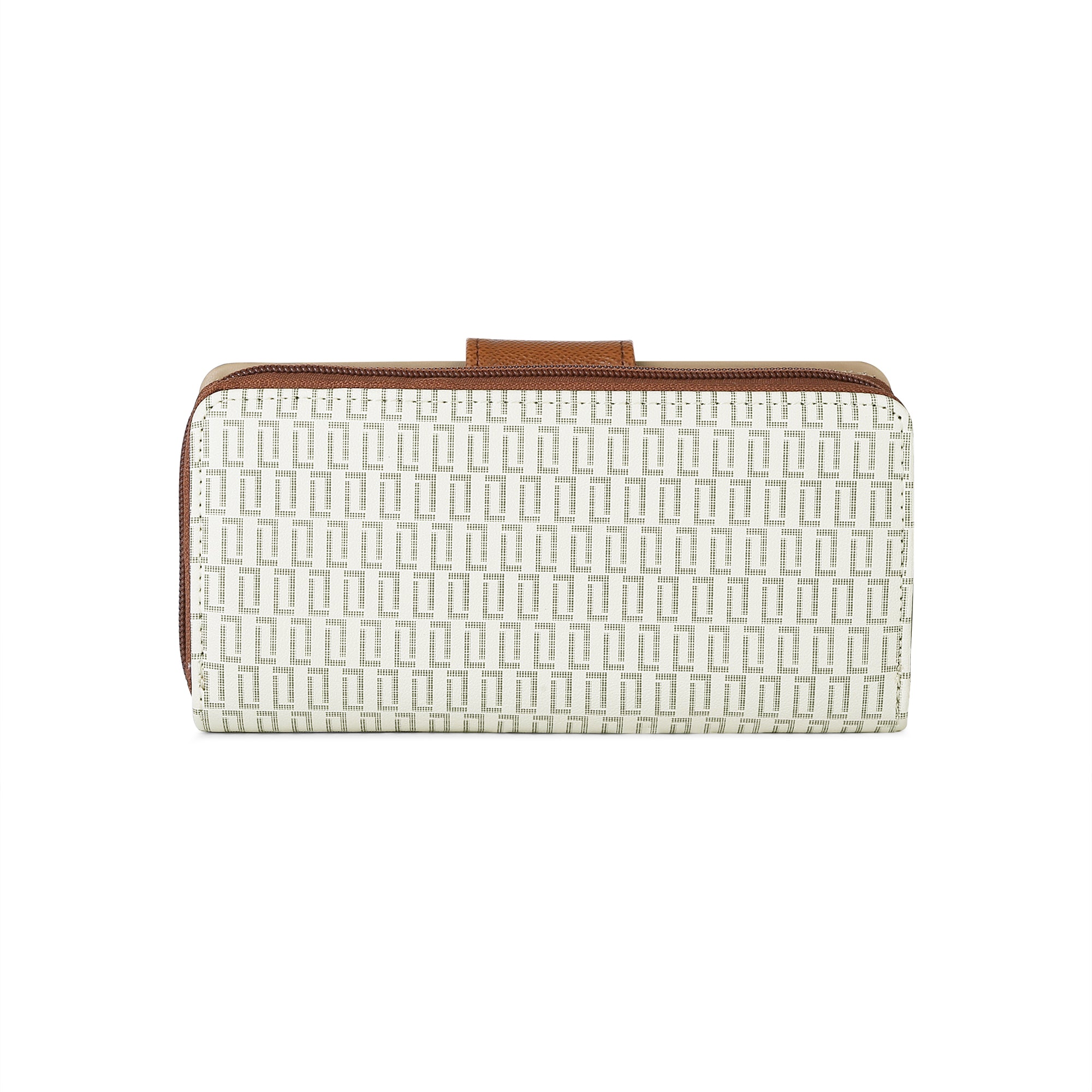 Lavie Luxe Mono Mia Off White Large Women's Bifold Wallet