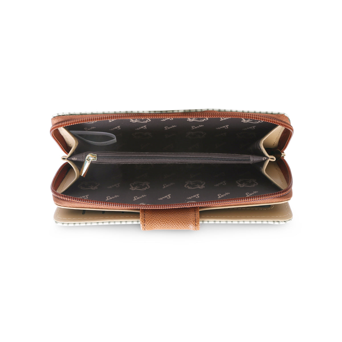 Lavie Luxe Mono Mia Off White Large Women's Bifold Wallet