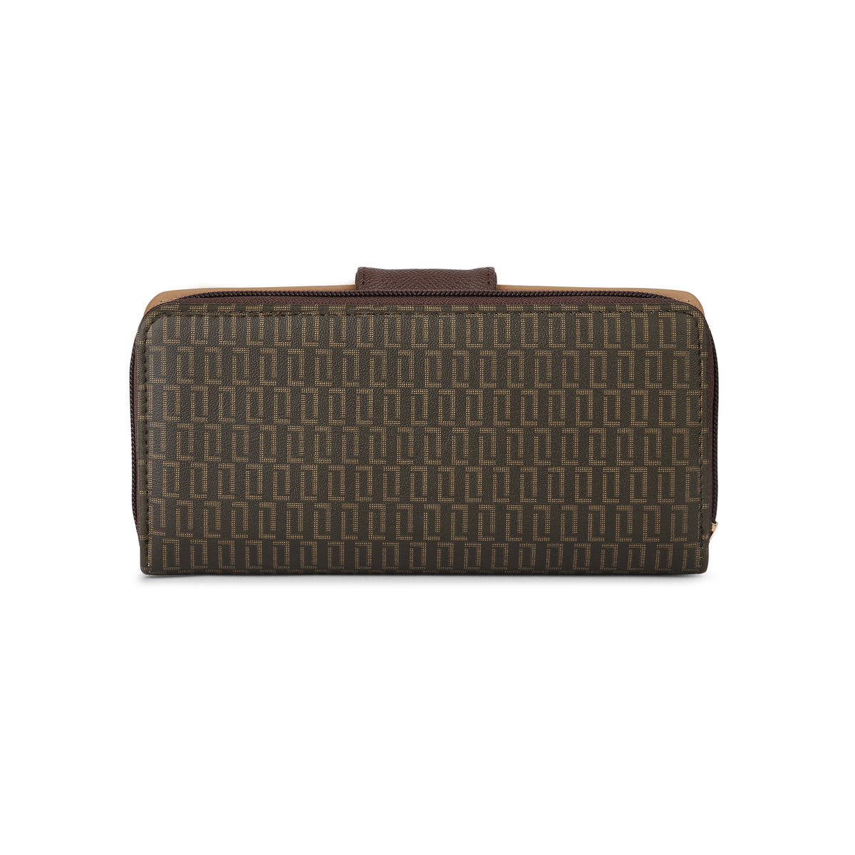 Lavie Luxe Mono Mia Choco Large Women's Bifold Wallet